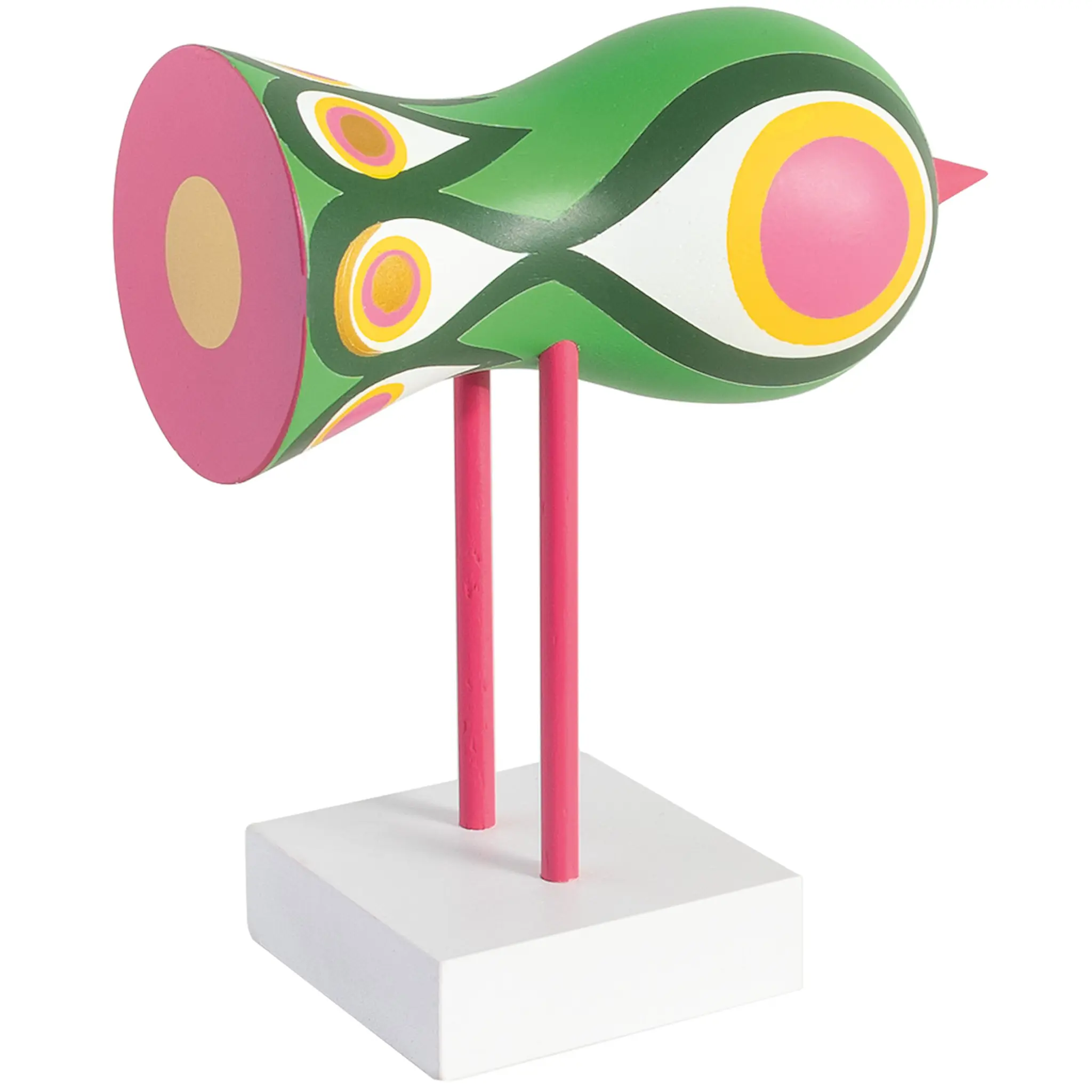 Design House Stockholm Lisa Larson Birds 1967 No.2 16 cm grön/rosa