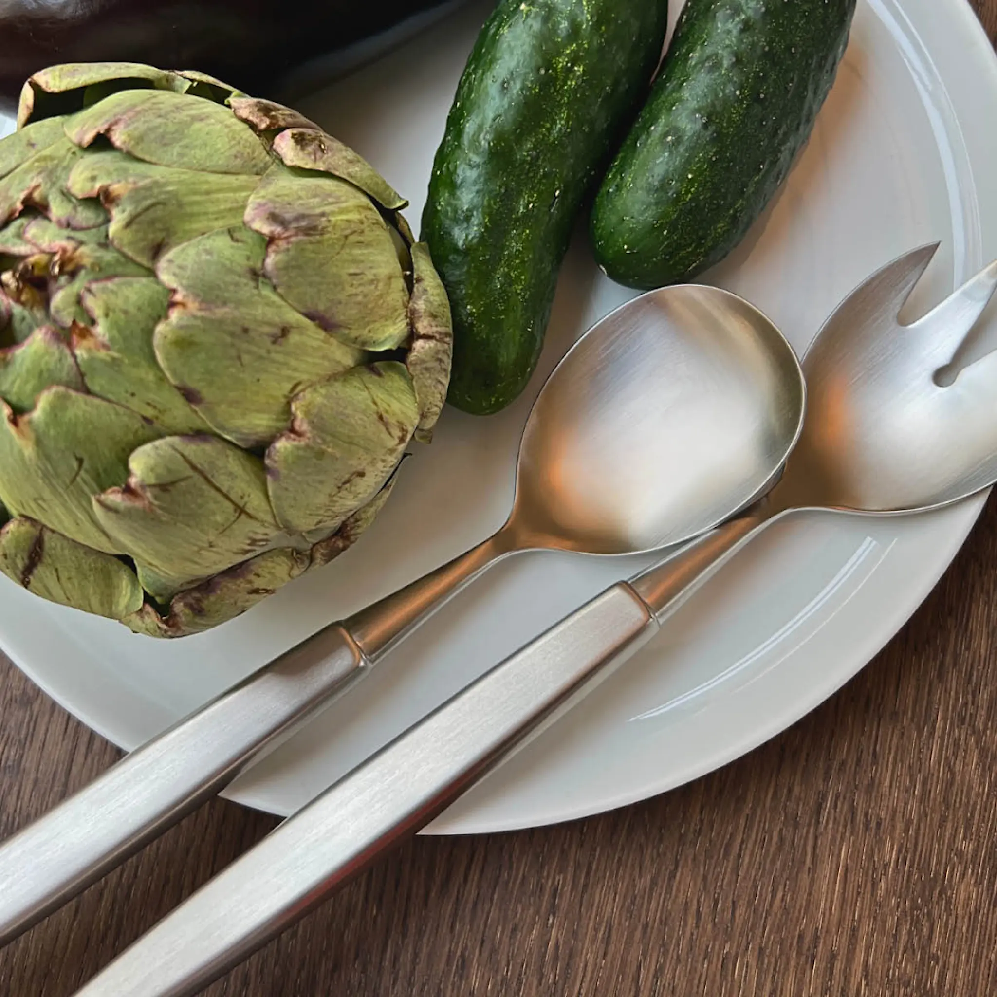 Skaugum Salaattiottimet 2 osaa Harjattu teräs