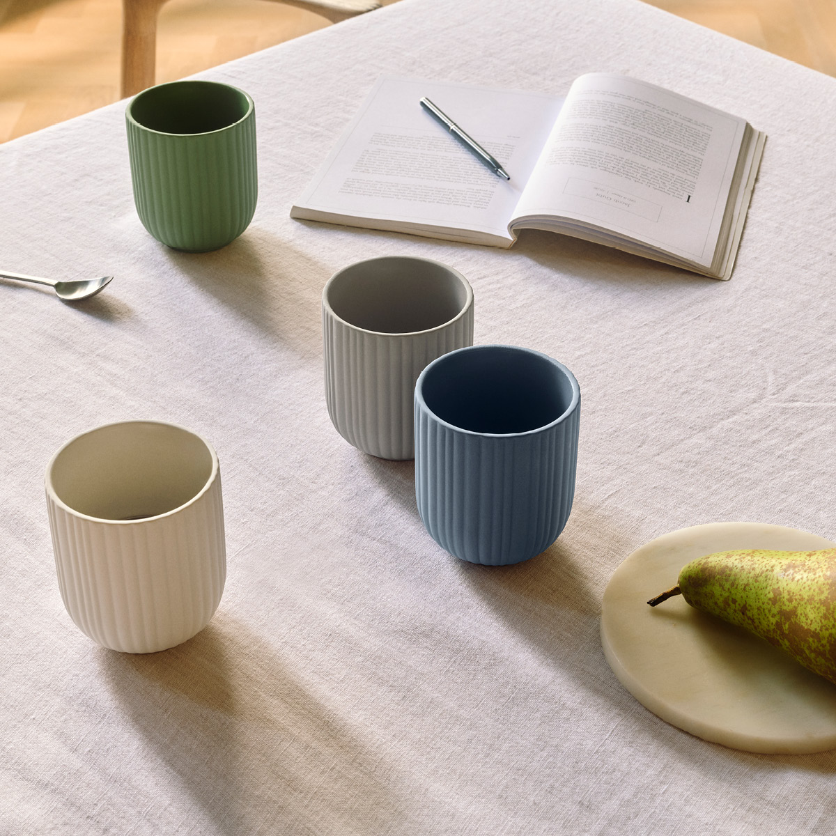 Knabstrup Keramik Verda kopp 25 cl dusty blue