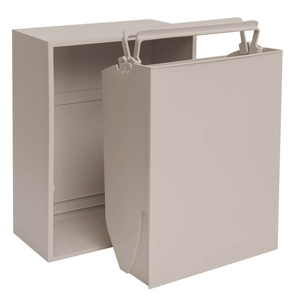 ReCollector Recycling Lajittelulaatikko 30x15x40 cm Silver Cloud Grey