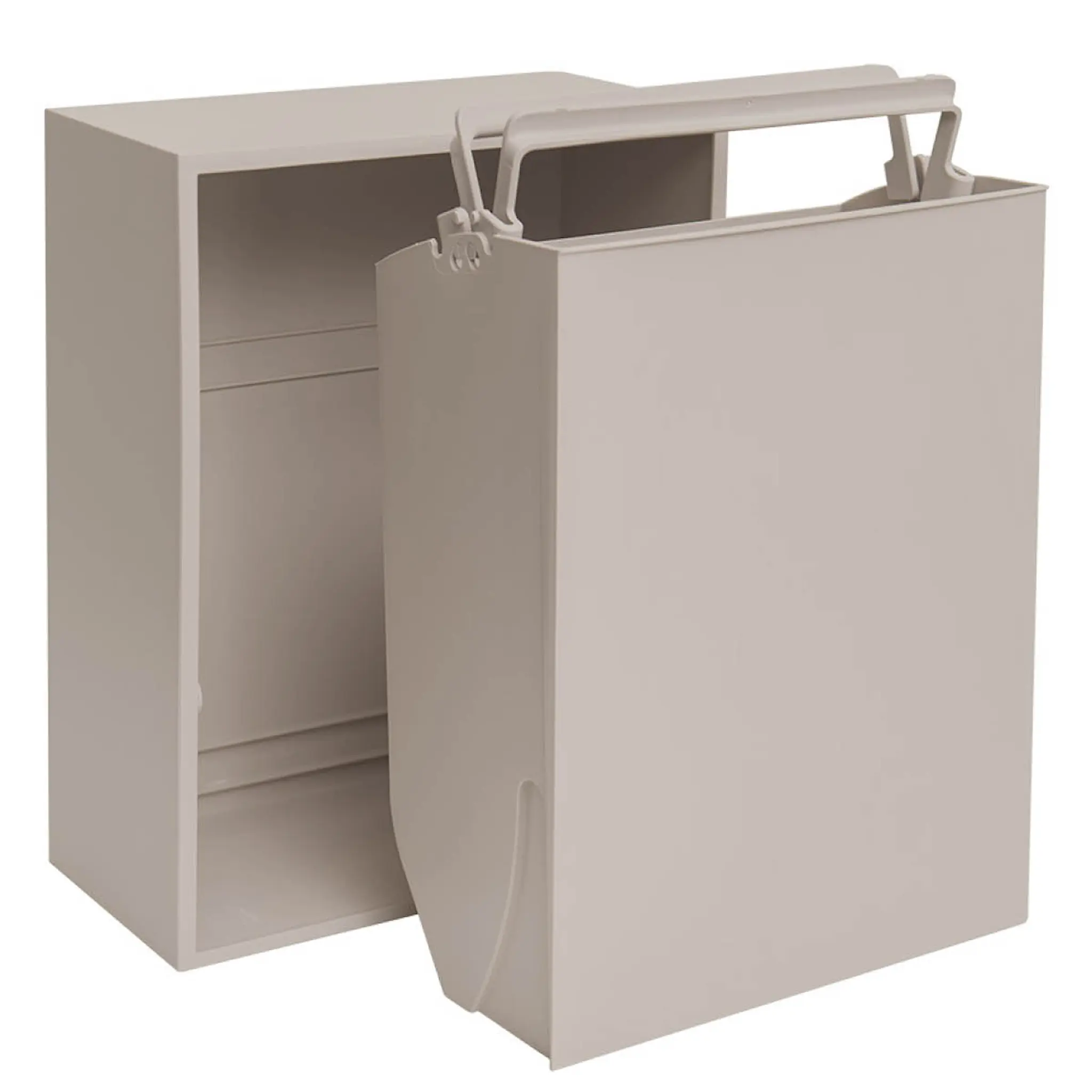 ReCollector Recycling Lajittelulaatikko 30x15x40 cm Silver Cloud Grey