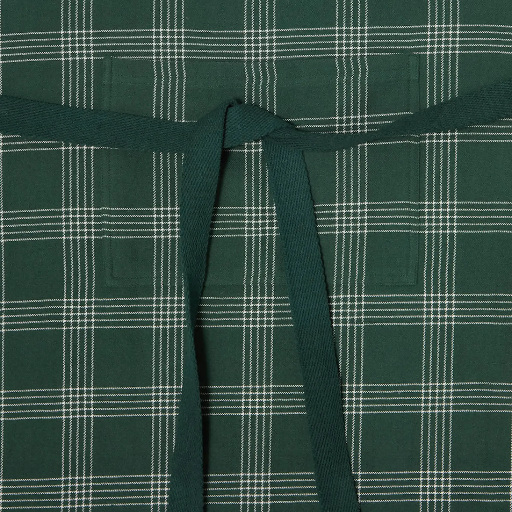 Lexington Förkläde linne/bomull rutigt grön/vit