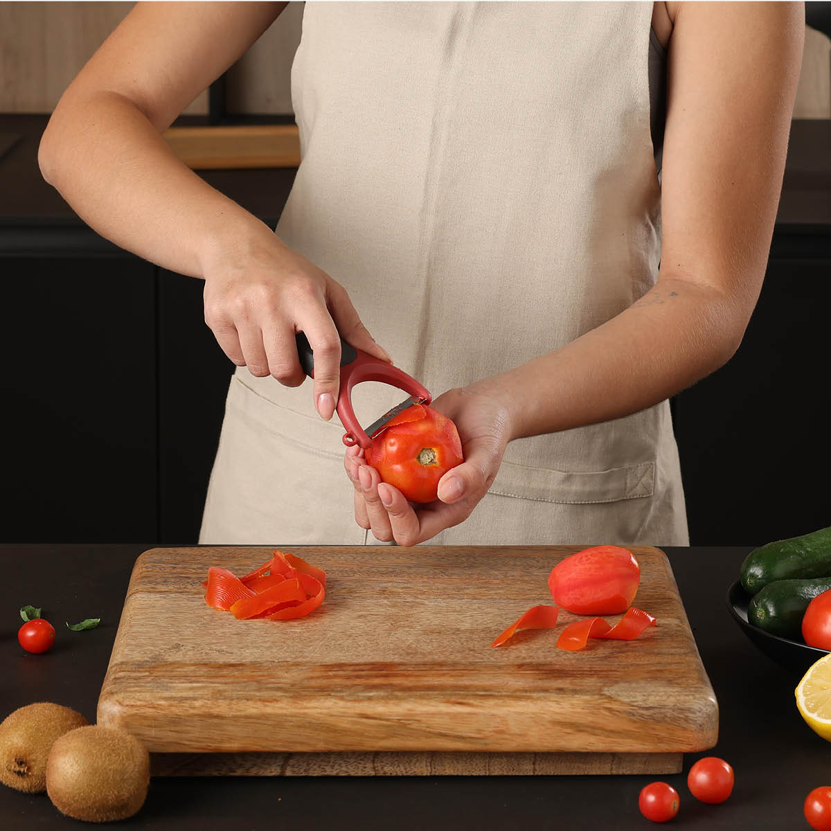Zyliss Peelers Y-tomaatinkuorija punainen/harmaa