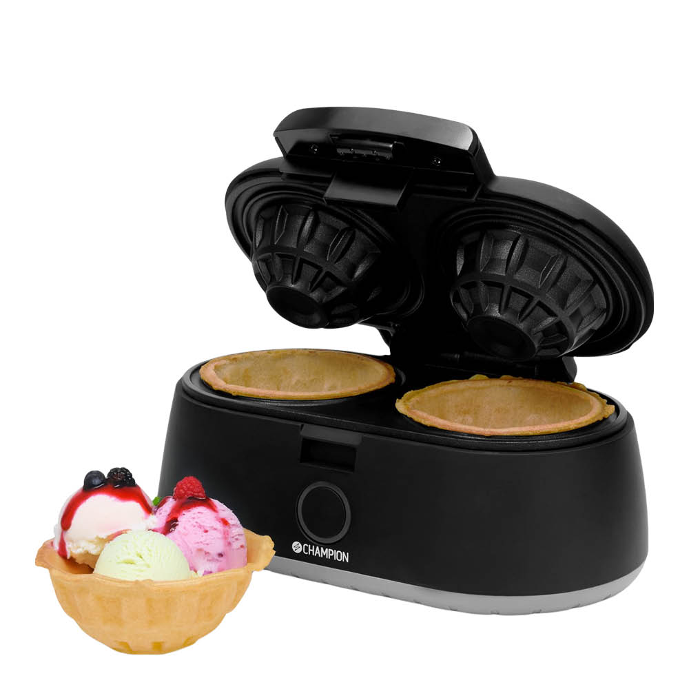 CHAMPION Vohvelirauta 1000W Musta