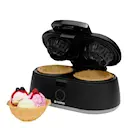 Våffeljärn med dubbel skål VS400 1000W svart