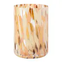 Swirl lykta/vas 19 cm brun