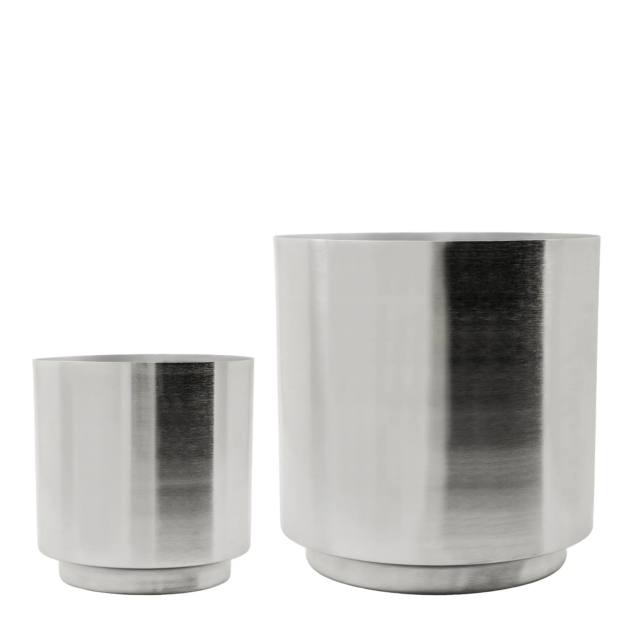 House Doctor Bailey blomkruka 2 delar 14 cm + 20 cm silverfinish
