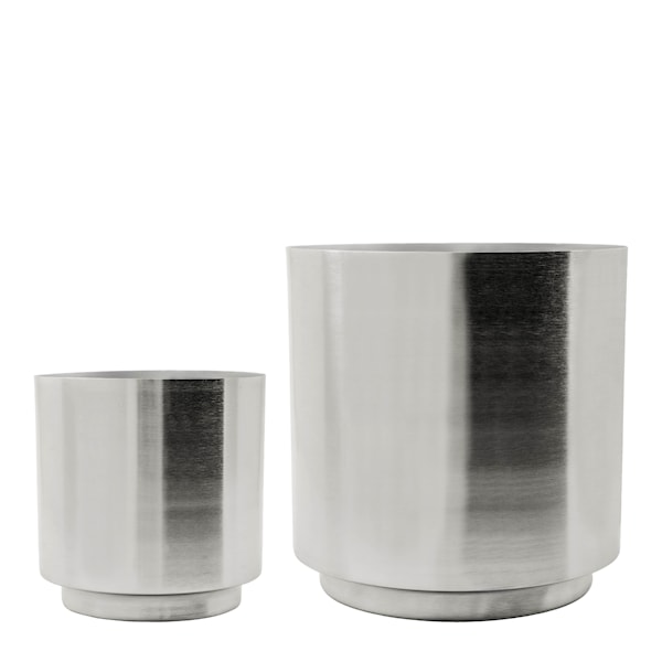 Bailey blomkruka 2 delar 14 cm + 20 cm silverfinish