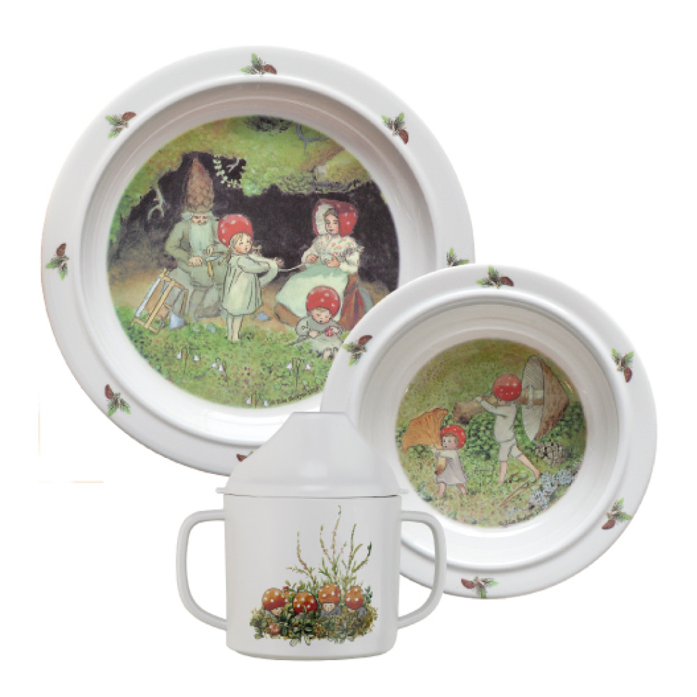 Rätt Start Elsa Beskow Lasten astiasto 3 osaa Tonttulan lapset