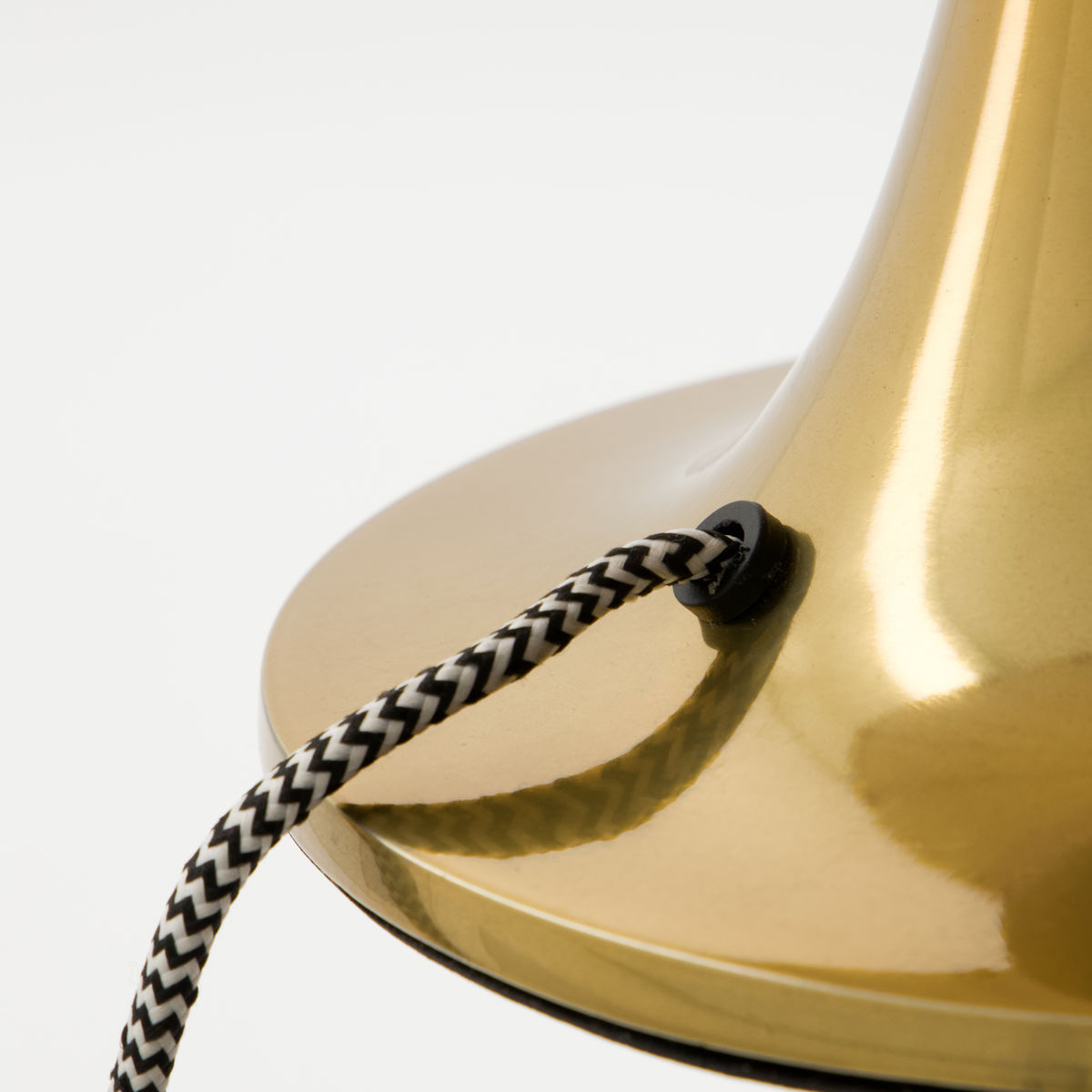 House Doctor Tulip bordslampa 38 cm antik mässingsfinish