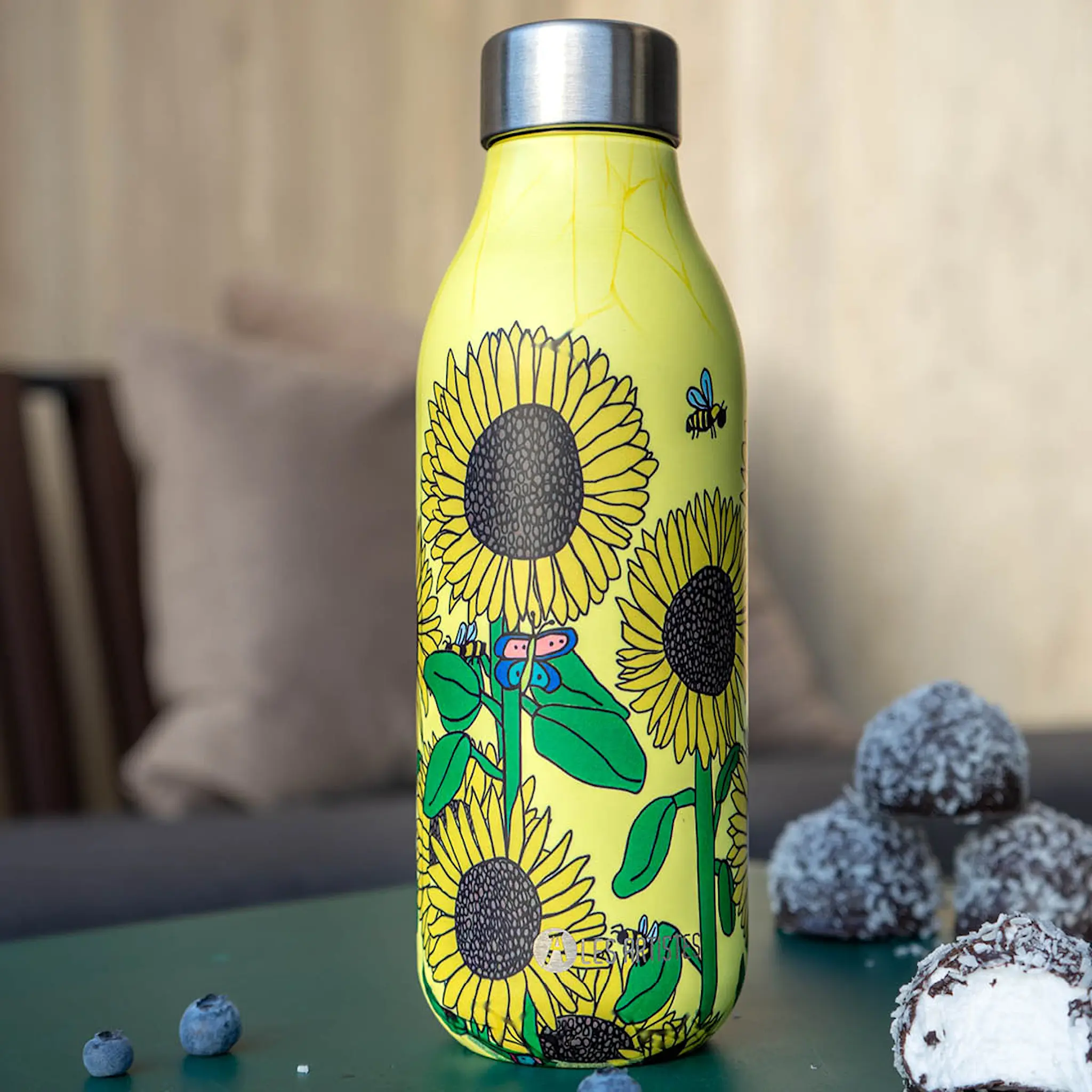 Les Artistes Anette Moi termospullo 0,5 L Solsikke keltainen