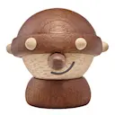 Harald viking träfigur 5 cm gummiträ/sapele