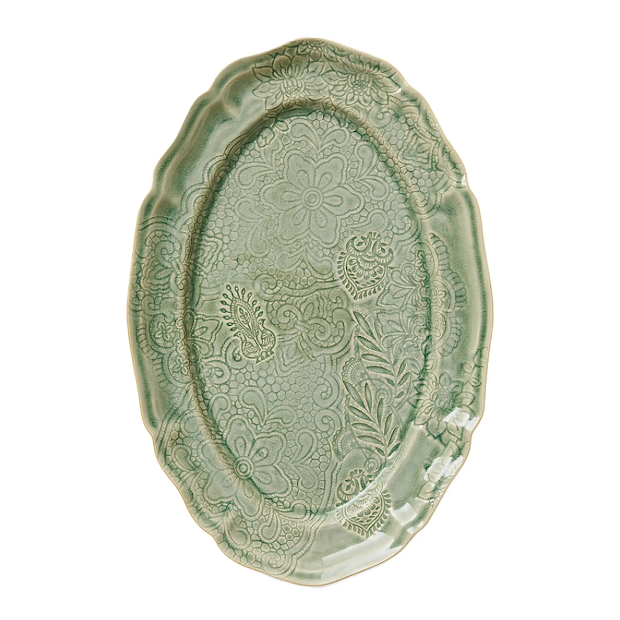 Sthål Arabesque serveringsfat oval 49x32 cm antique