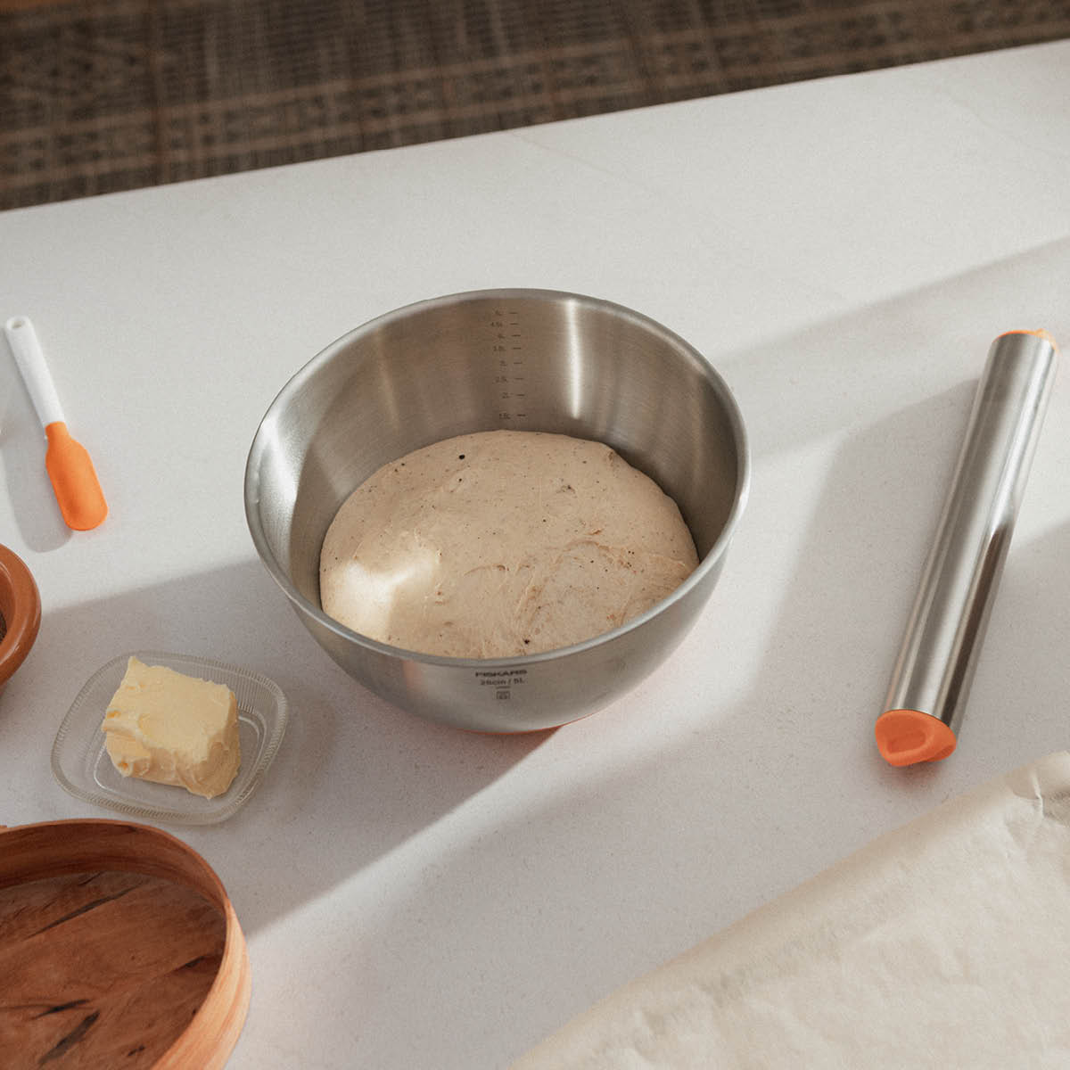 Fiskars Functional Form bakebolle 5L rustfritt stål