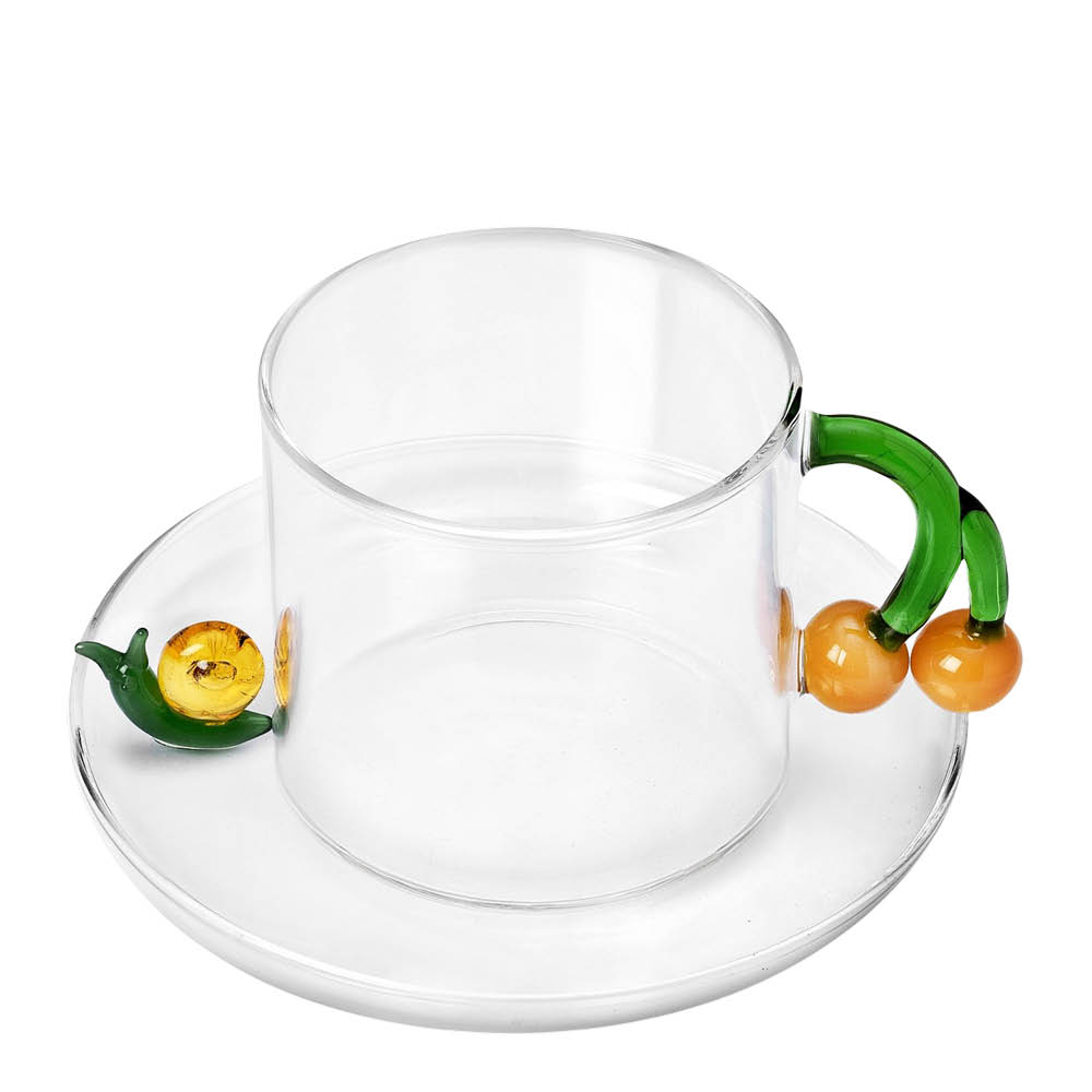 Ichendorf Milano Fruits & Flowers tekopp med fat 30 cl snigel