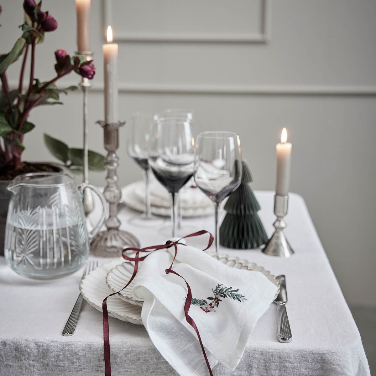 Lene Bjerre Ingrid ljusstake 10 cm silver