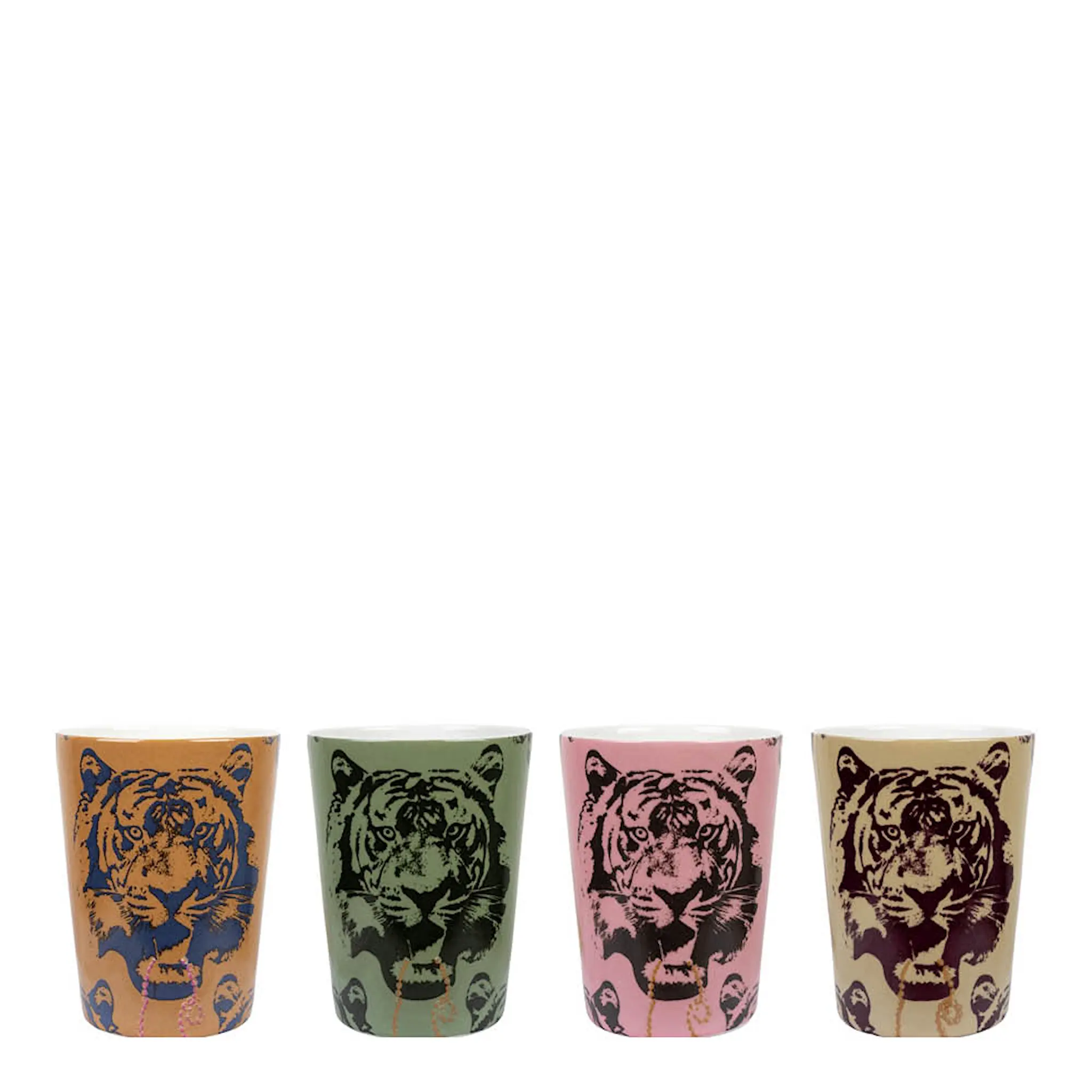 ICONCUPS Studio Lisa Bengtsson Coco Tiger mugg 25 cl 4-pack