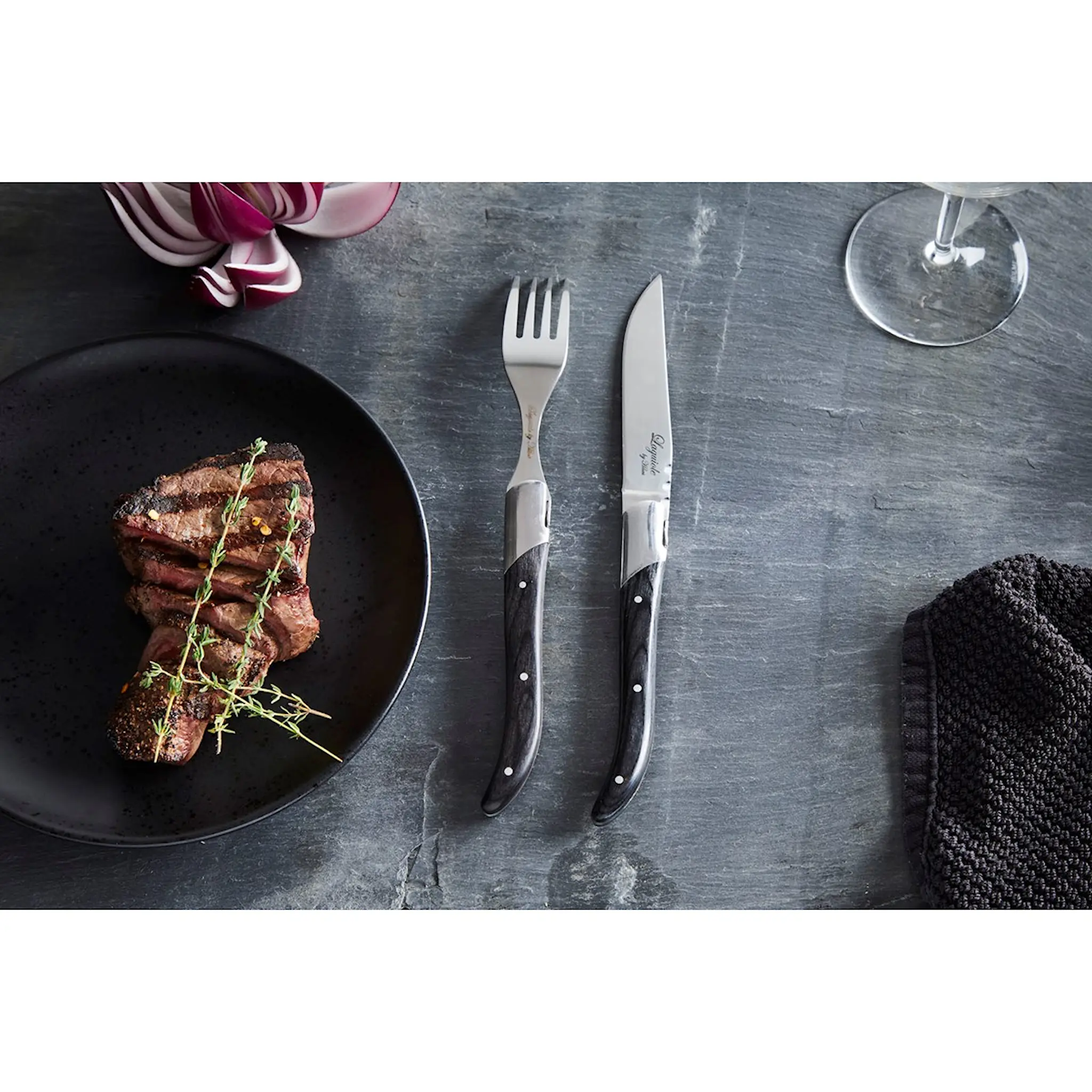 Laguiole by Hâws Laguiole by Haws Pihviveitsi 6 kpl Ibenholt