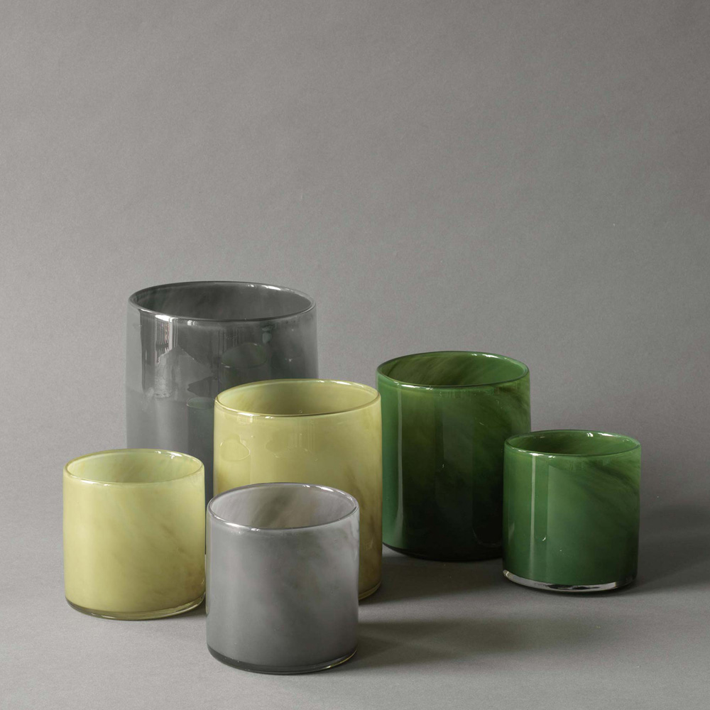 Tell Me More Lyric lyslykt 8x8 cm olive green