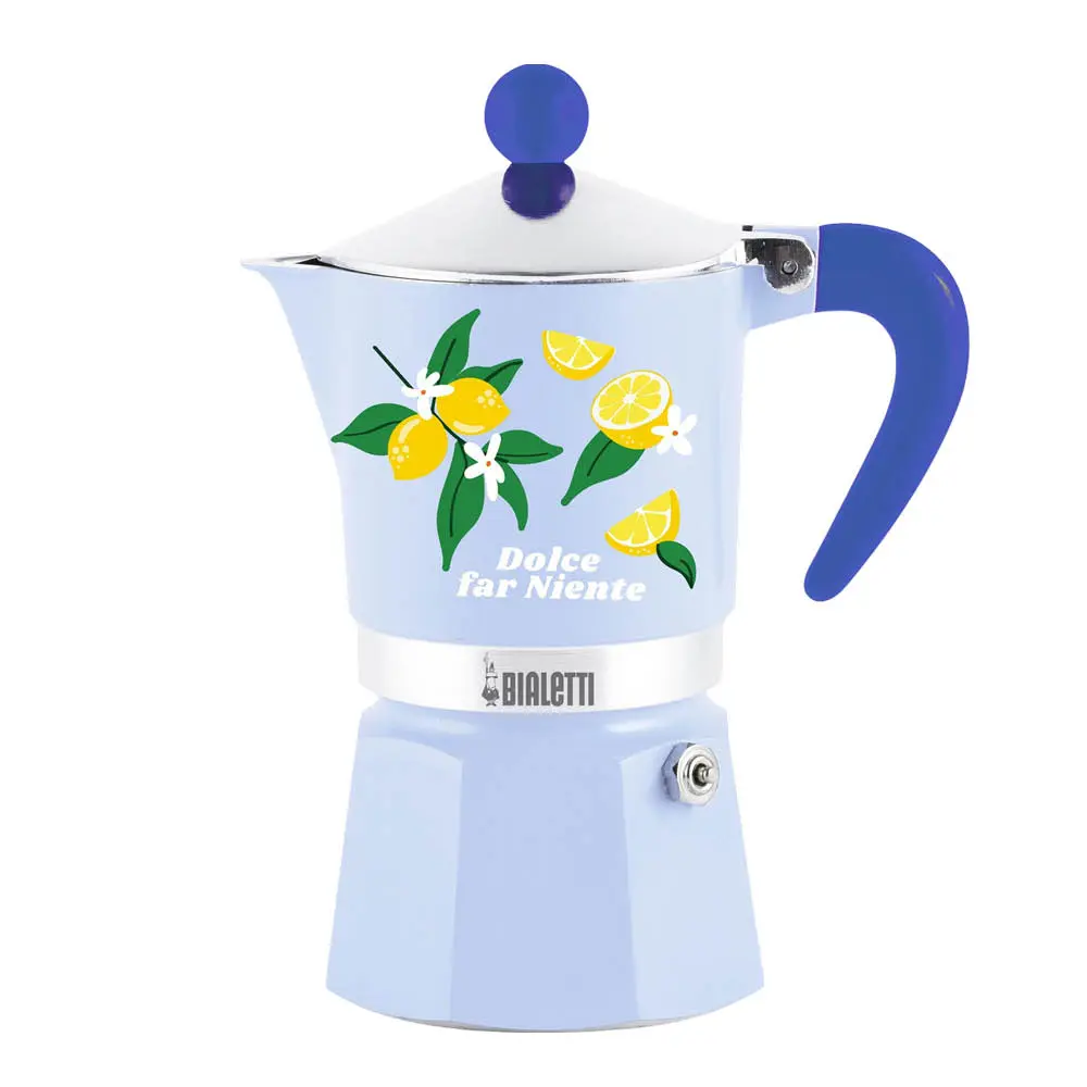 Mercato Della Frutta espressokanne 3 kopper lys blå