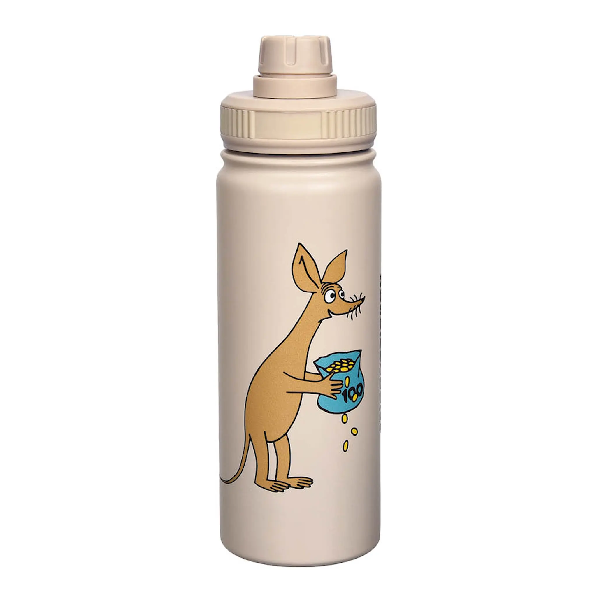 Nordicbuddies Mumin termoflaska 0,55 L Sniff beige