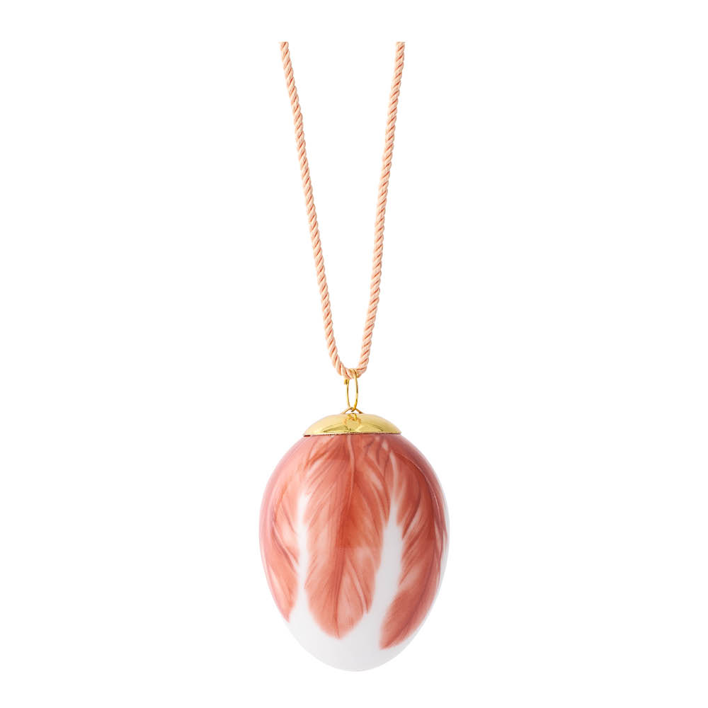 Royal Copenhagen - Spring Collection 2025 Pääsiäismuna Isot leppälinnun höyhenet 6 cm