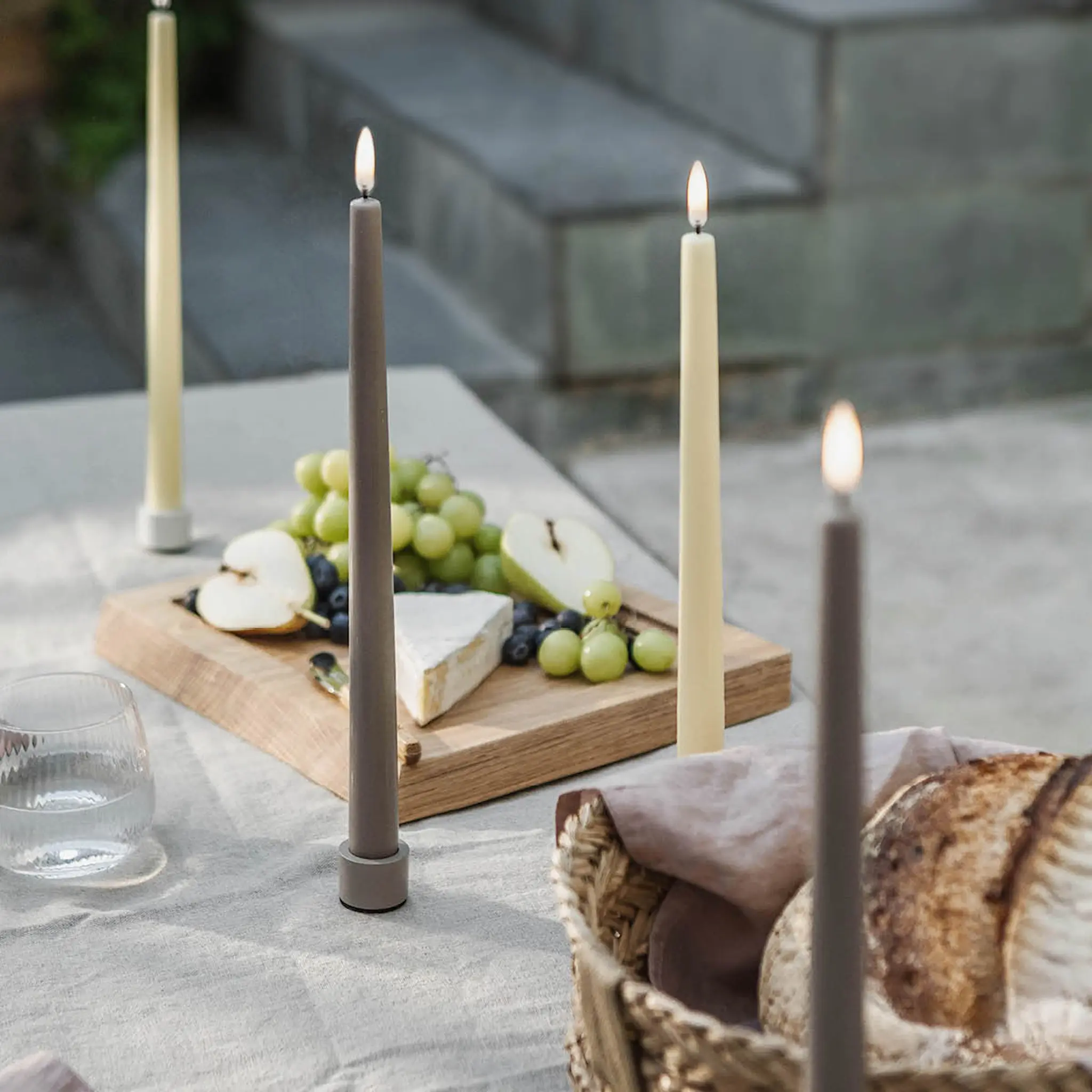 Uyuni Lighting LED kronljus 32x2 cm 2-pack slim sandstone
