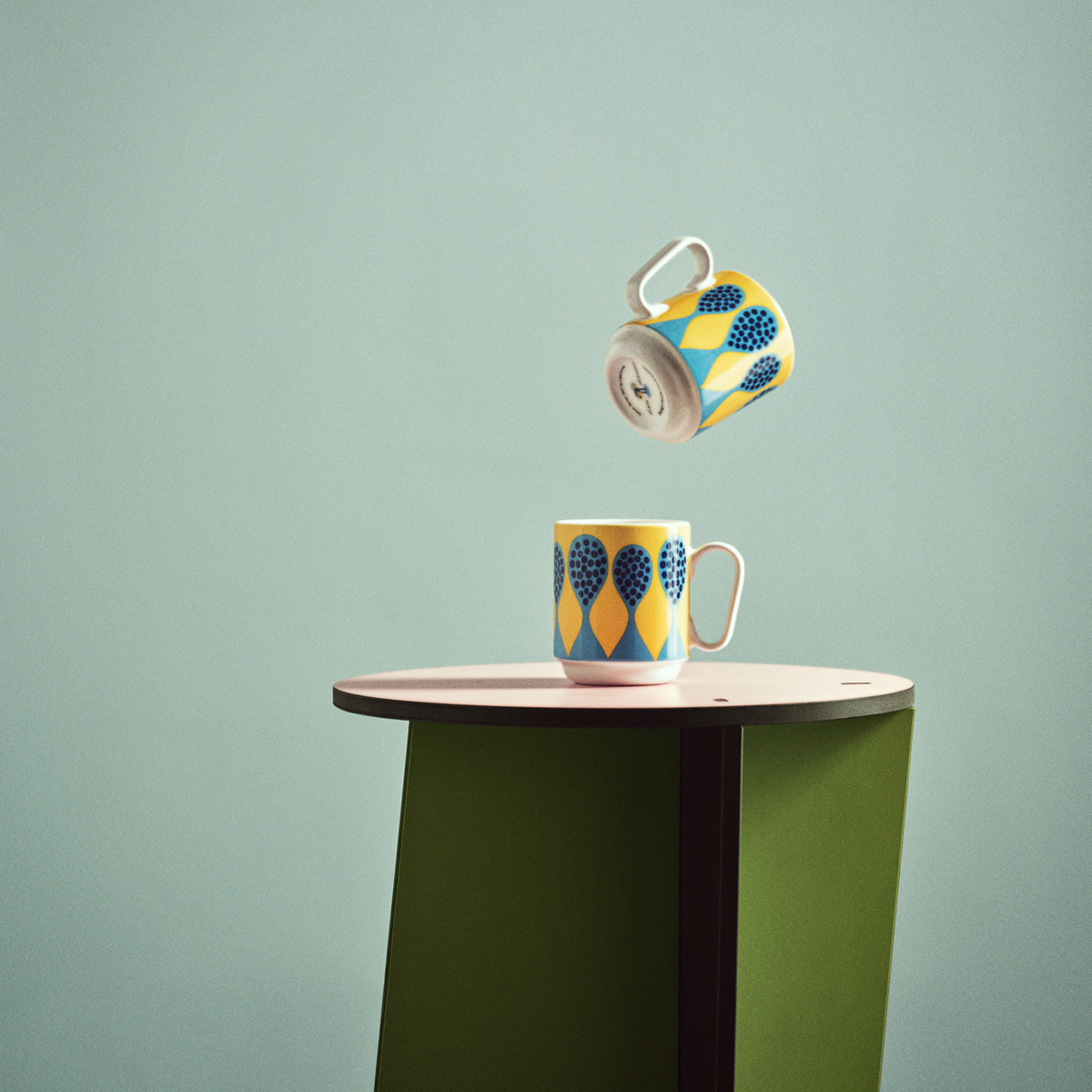 Design House Stockholm Birds 1967 no 5 krus 35 cl multi