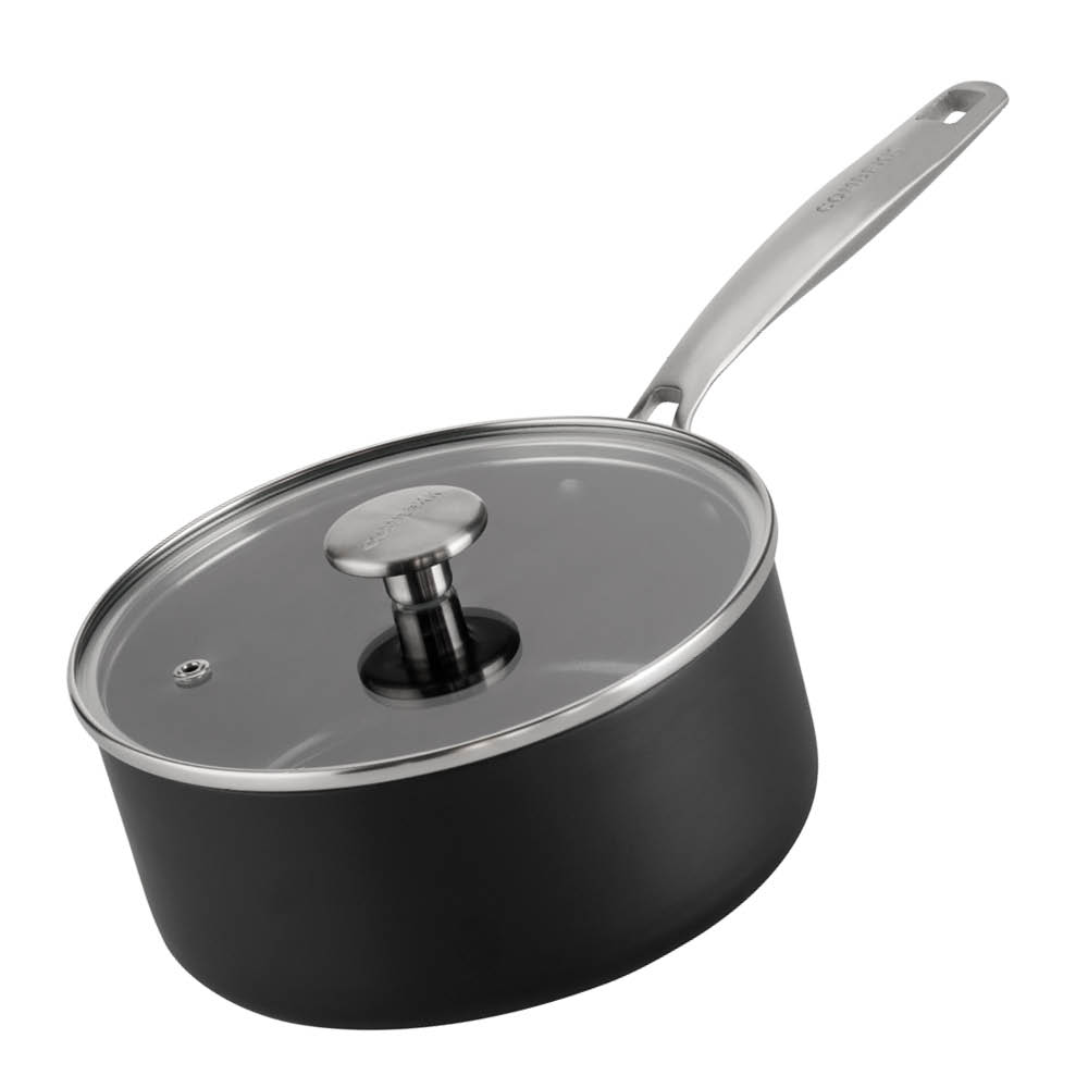Combekk Element kasserolle keramisk med lokk 18 cm 3,7L svart