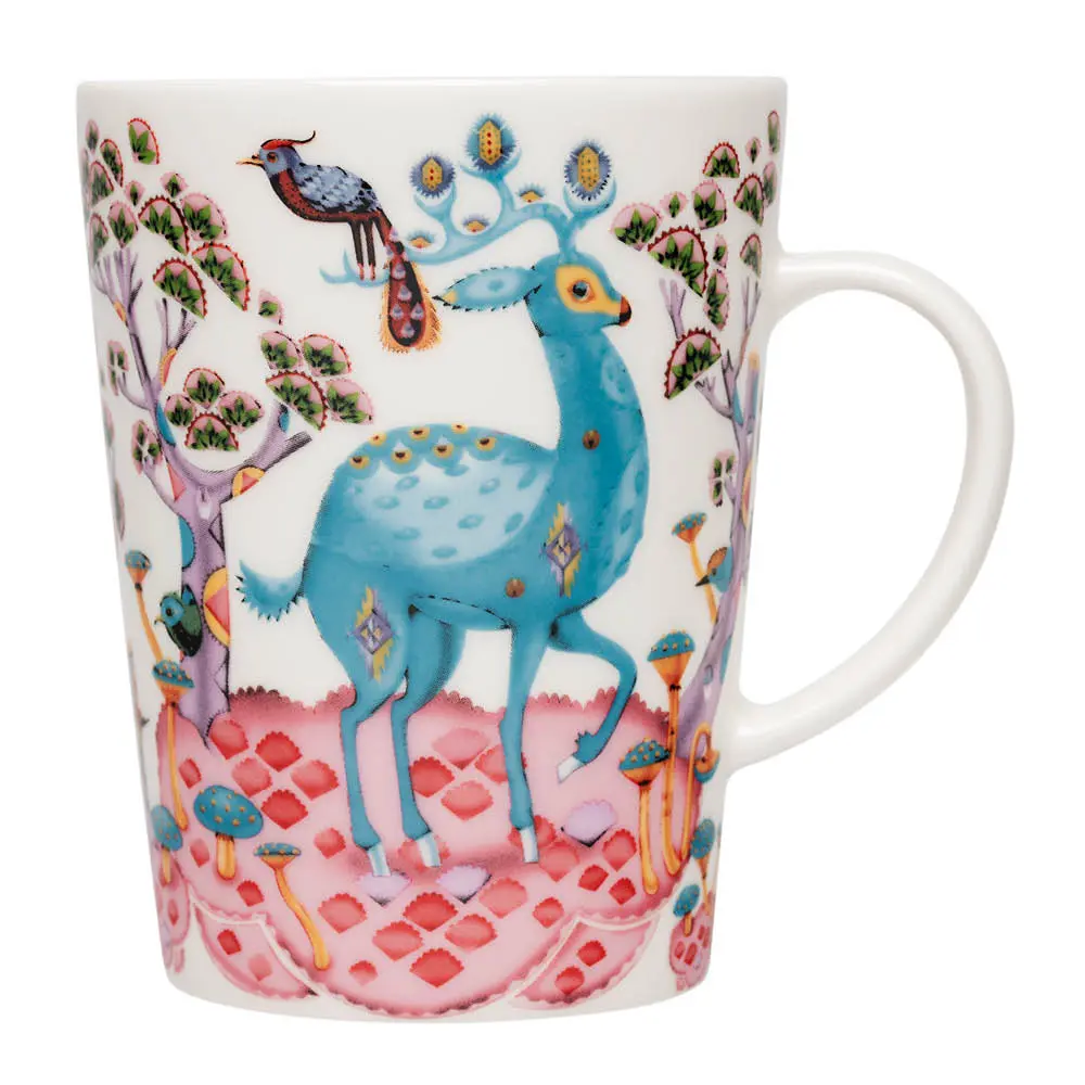 Satumetsä krus 40 cl babyrosa/himmelblå