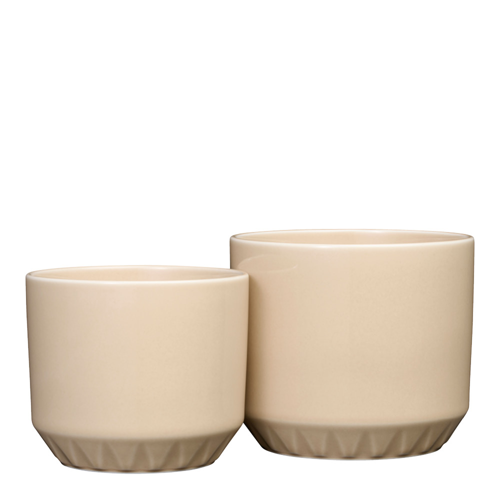 Arabia Ilona krukke 10X12 cm sand