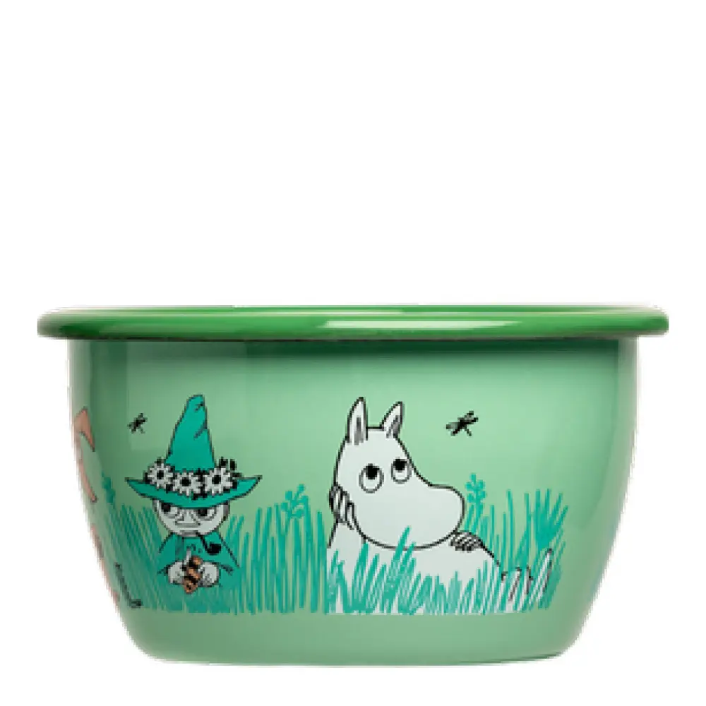 Muumi Emalikulho 12 cm Vihreä