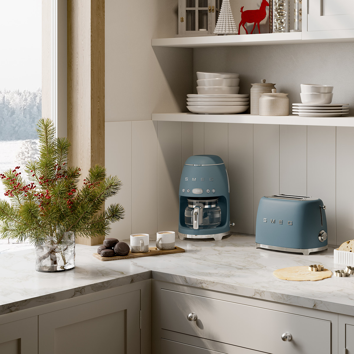 Smeg Smeg Kahvinkeitin 1,4 L DCF02 Storm blue