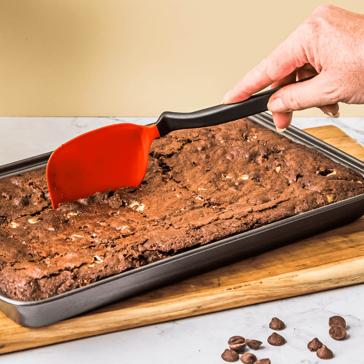 Dreamfarm Stekespade fleksibel liten 24,6 cm rød