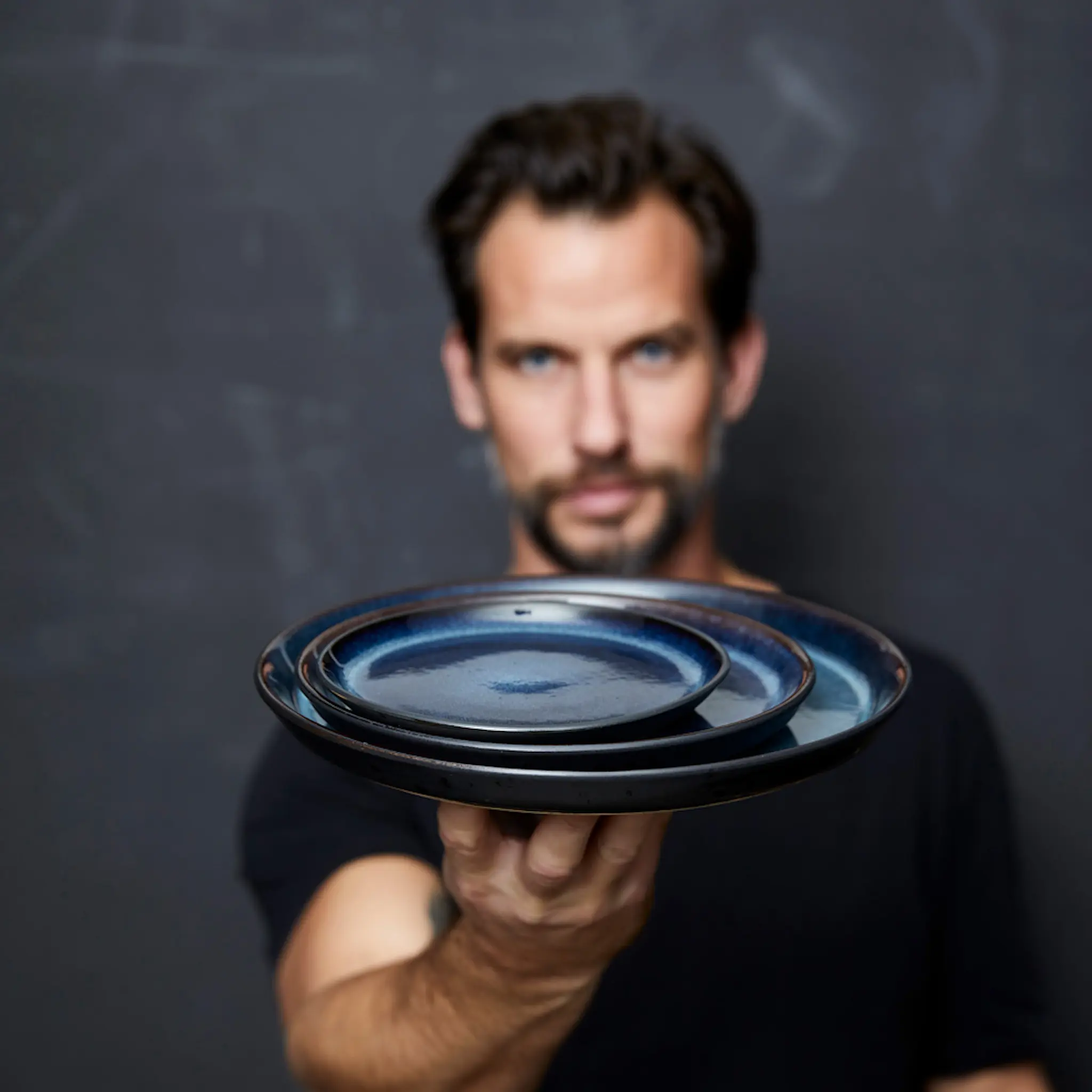 Bitz Lautanen Gastro 17 cm Sininen/Musta