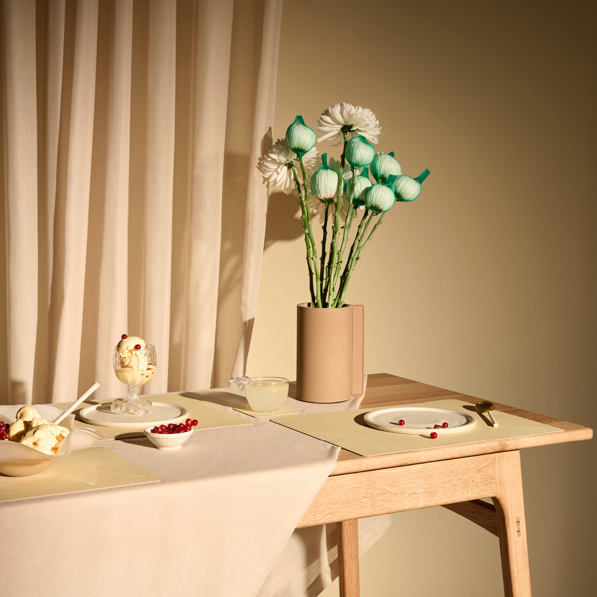 LIND DNA Square Nupo Pöytätabletti 35x45 cm Lemon Sorbet