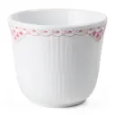 Coral Lace mugg utan öra 26 cl vit/korall