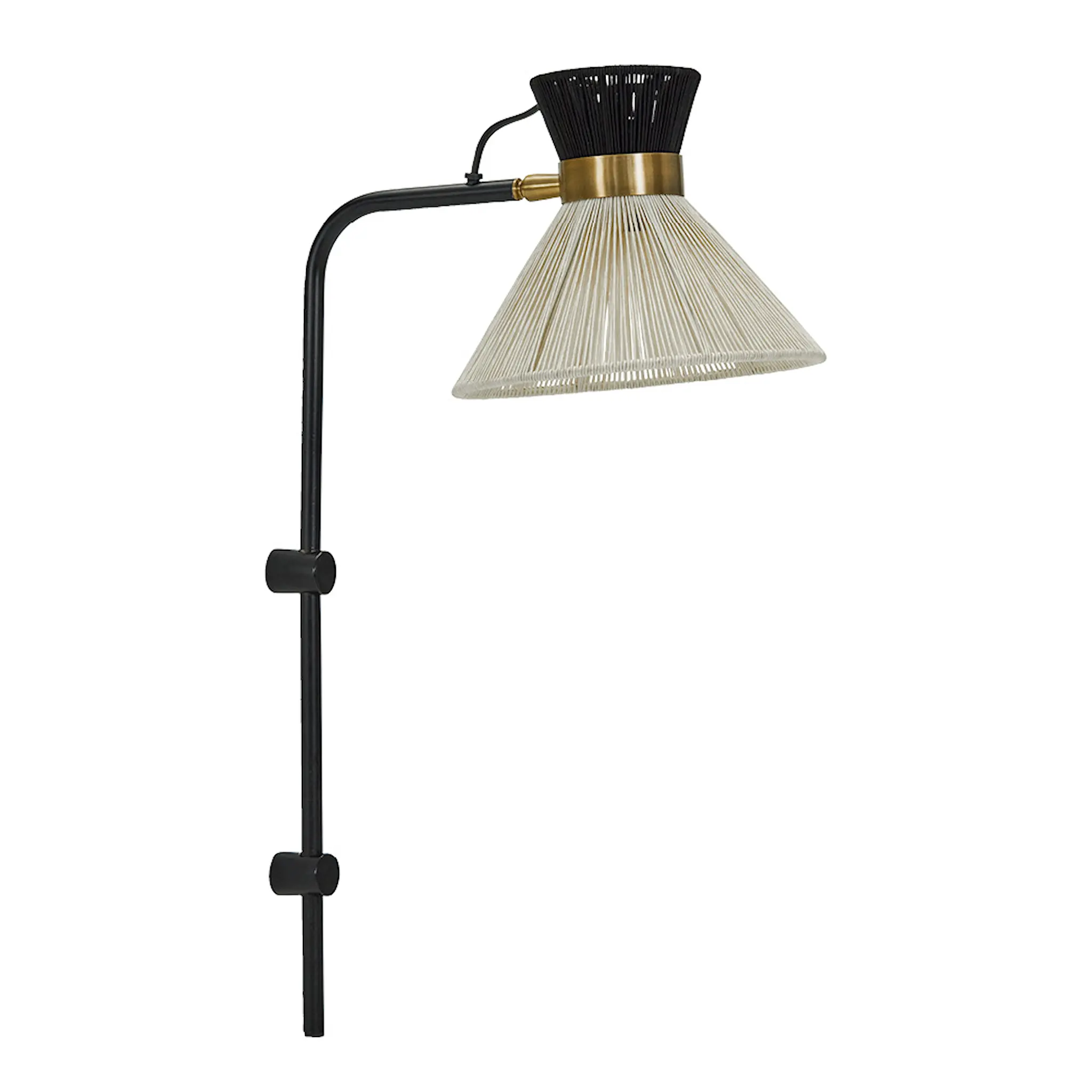 House Doctor Cord vägglampa 54 cm svart