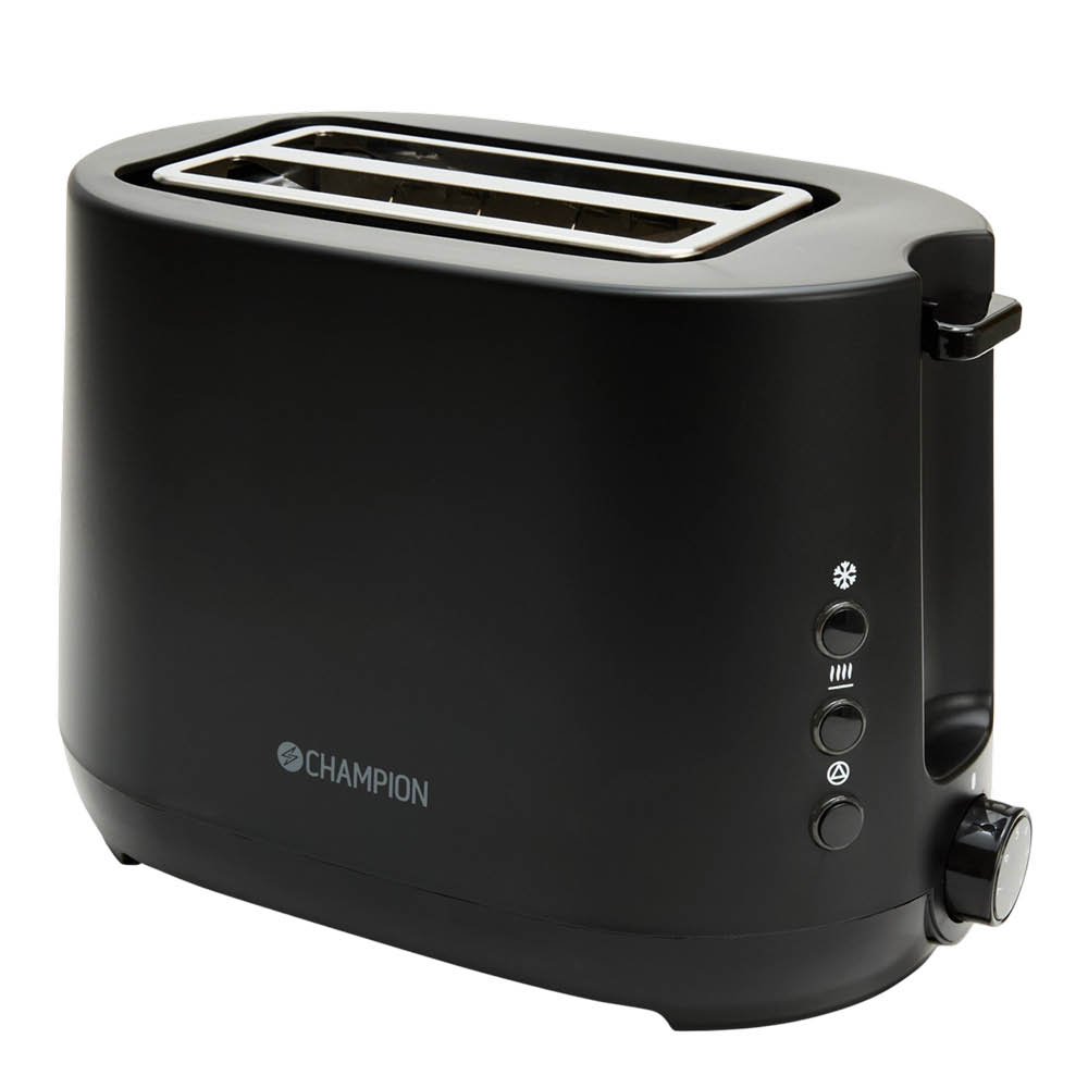 CHAMPION - Leivänpaahdin 2 viipaletta 750W Musta