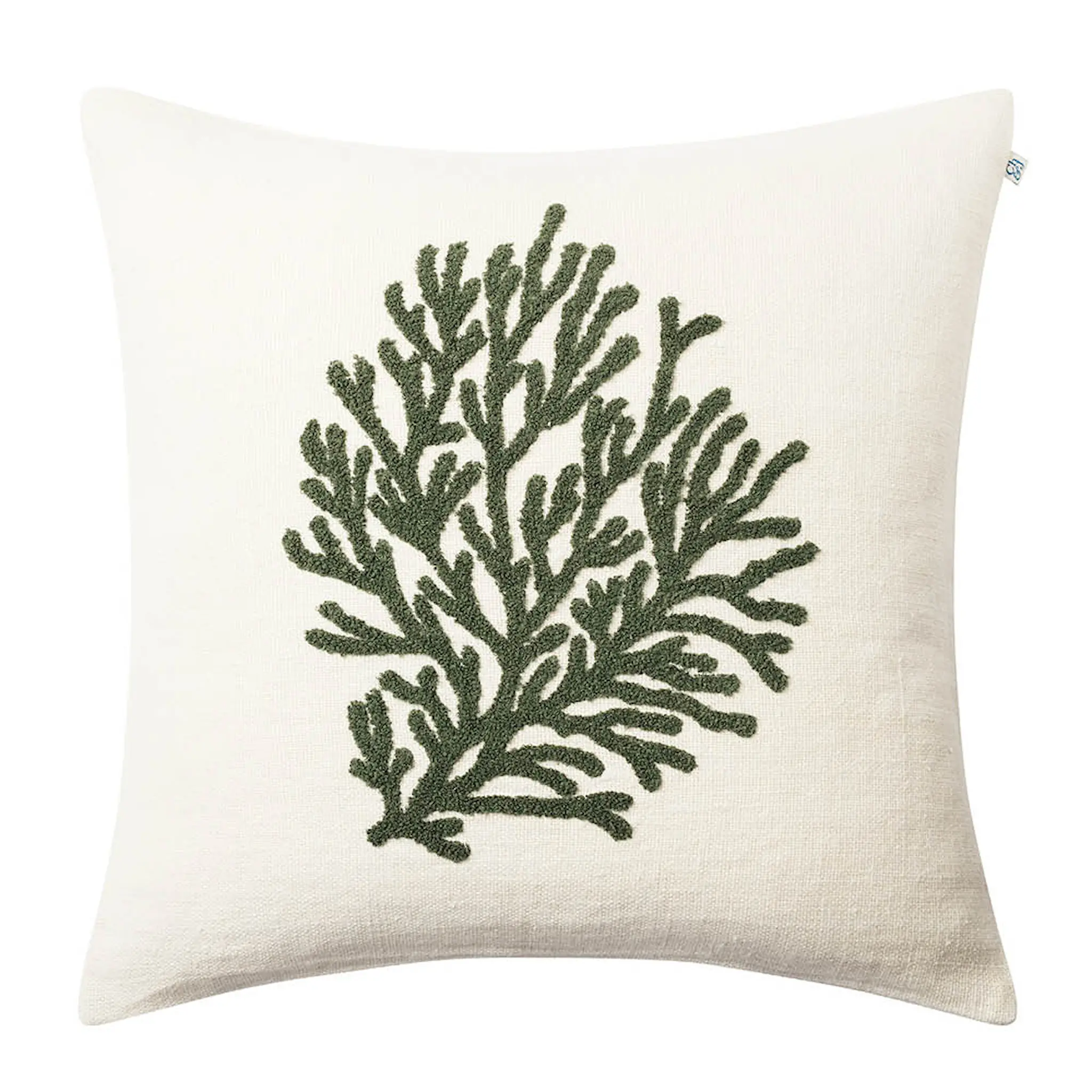 Chhatwal & Jonsson Coral kuddfodral linne 50x50 cm Cactus Green