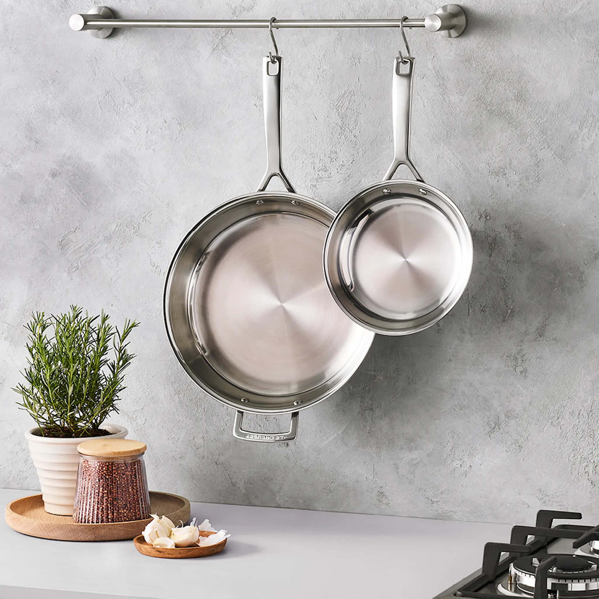 Le Creuset Classic 3-ply stekpanna 30 cm utan beläggning