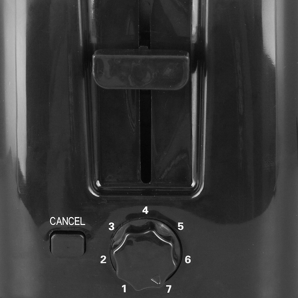 EMERIO Brödrost för 2 Skivor Svart