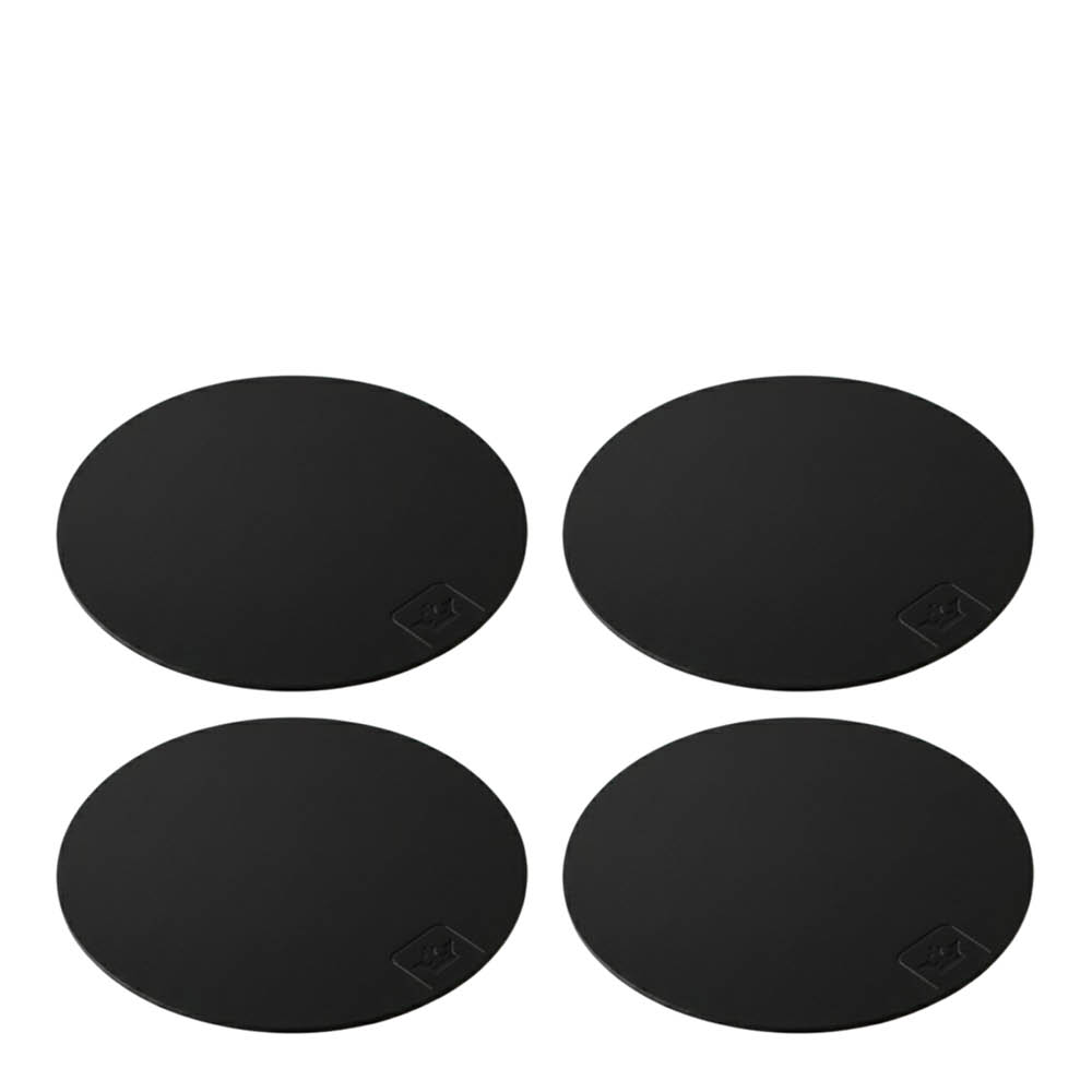 Nordan Home - Lasinalunen 12,5 cm 4 kpl Musta