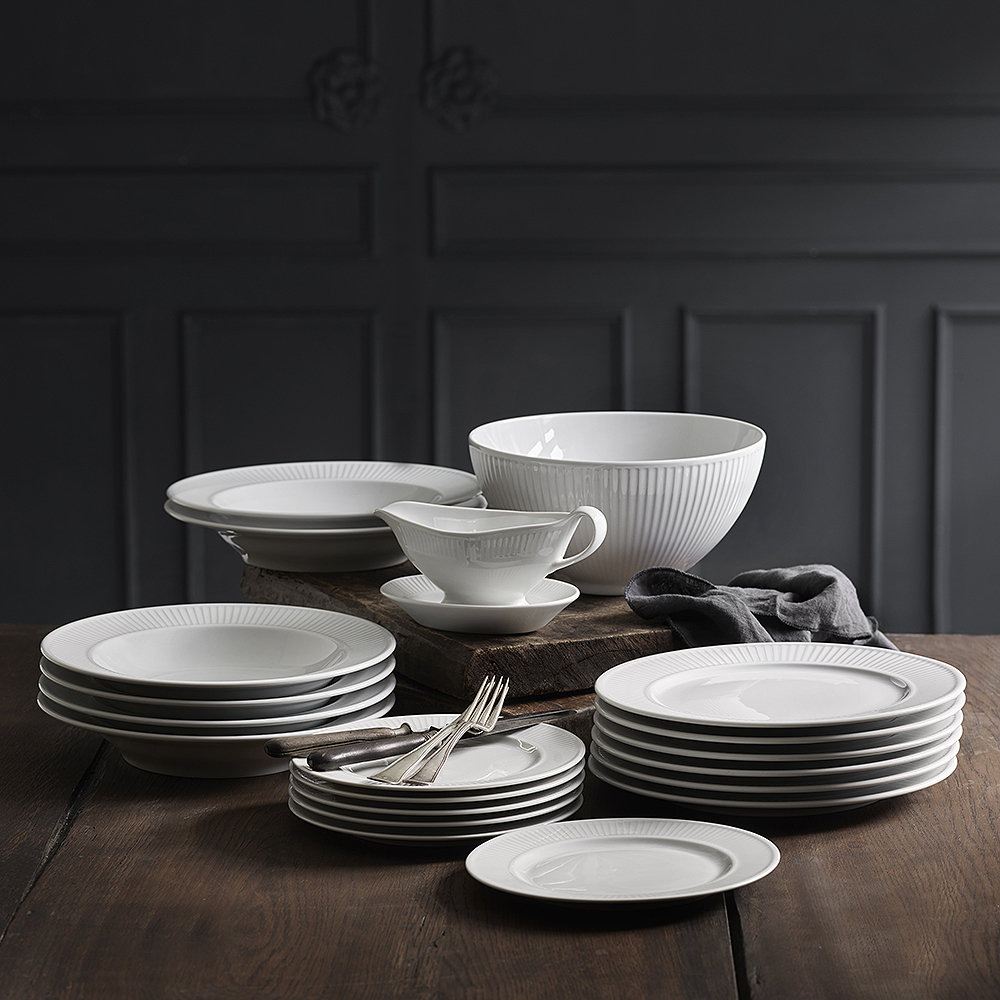 Pillivuyt Plissé Tallrik djup 22 cm