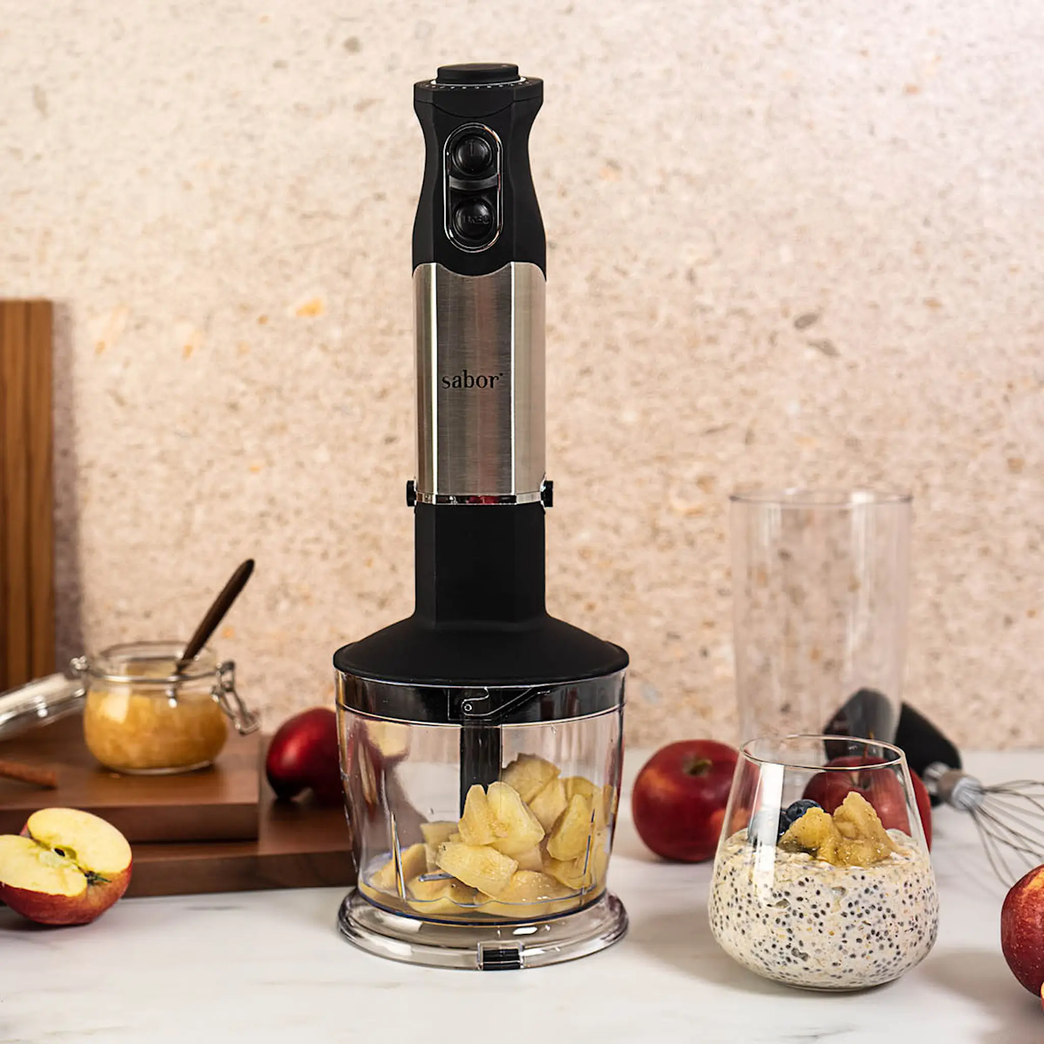 Sabor Ultimate Sauvasekoitin 1000 W Ruostumaton/Musta