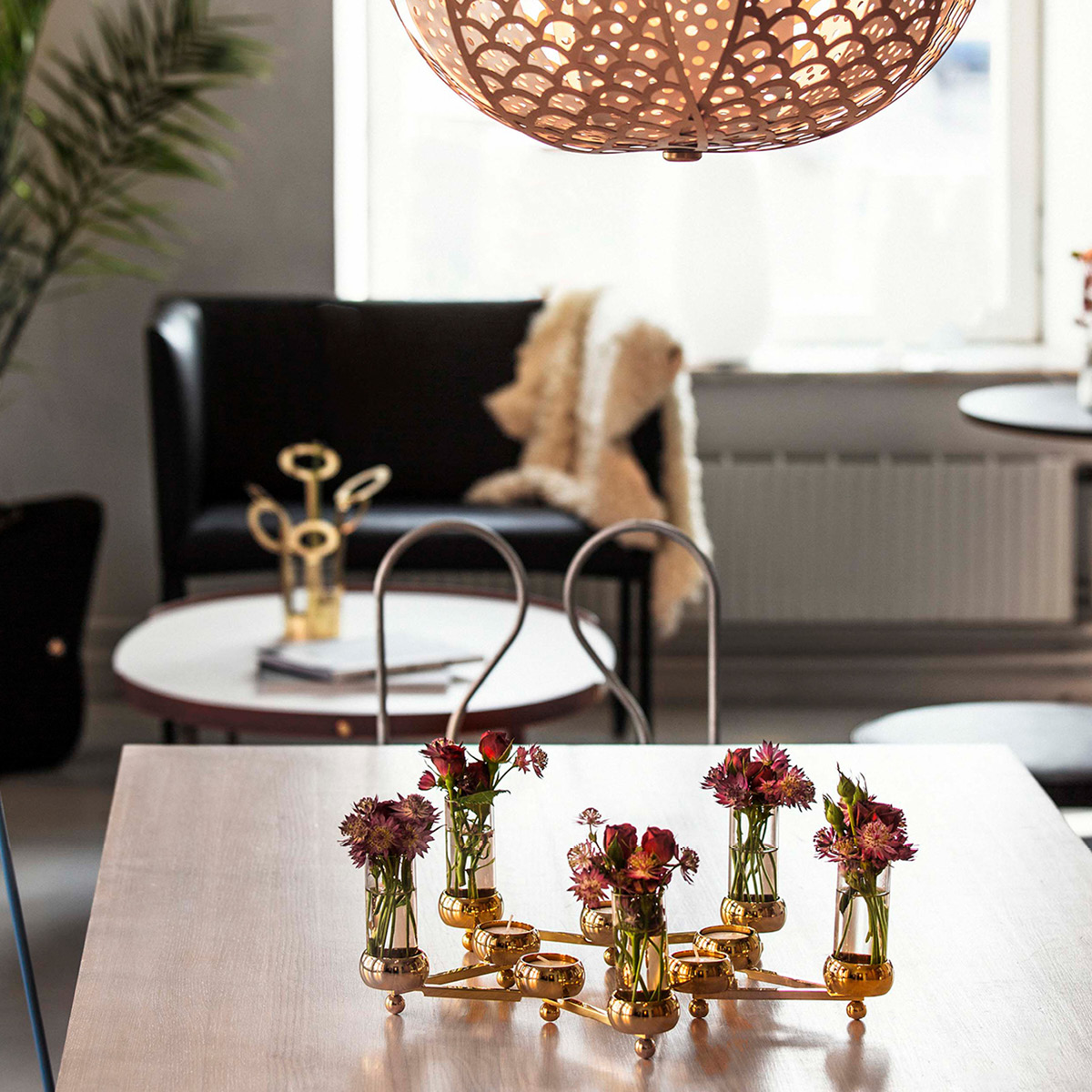 Klong Constella Ljusstake 10 hållare Mässing