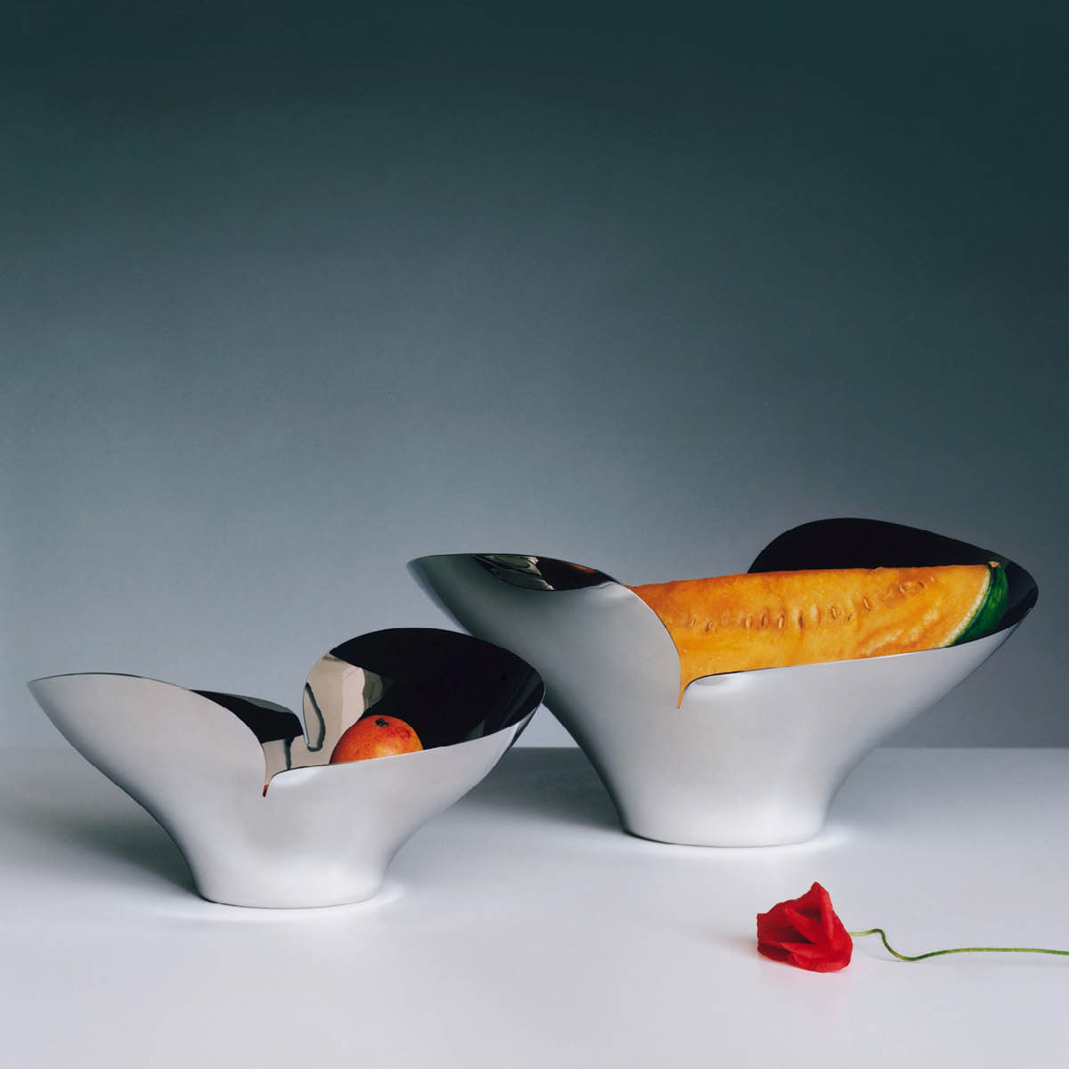 Georg Jensen Bloom skål 11x26 cm stål