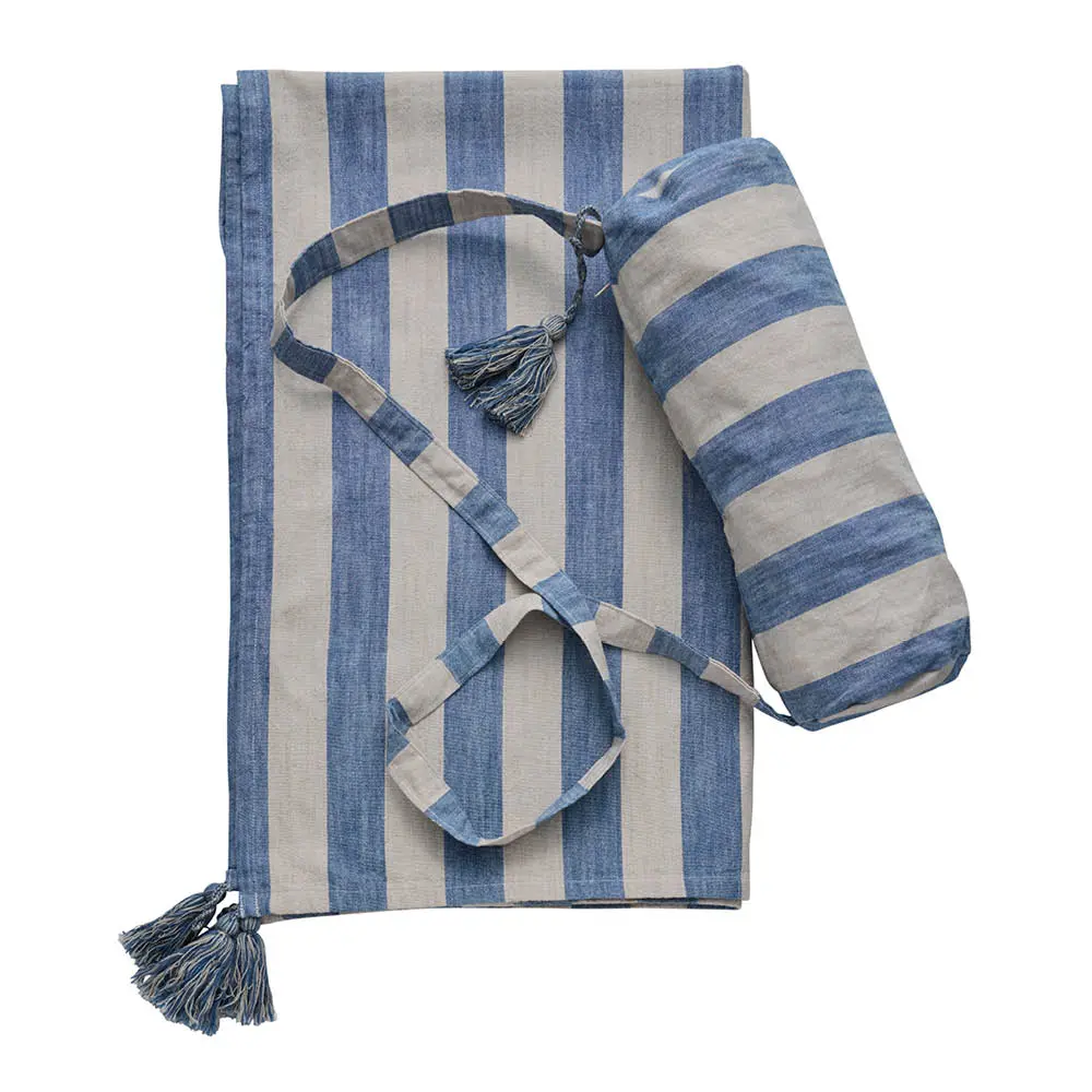 Felima strandteppe 140x200 cm lin/blå