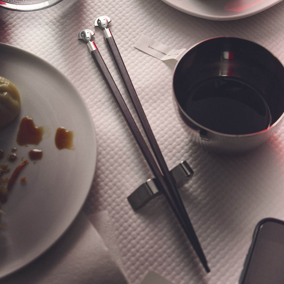 Alessi Anna G ätpinnar med hållare 1 par svart/stål