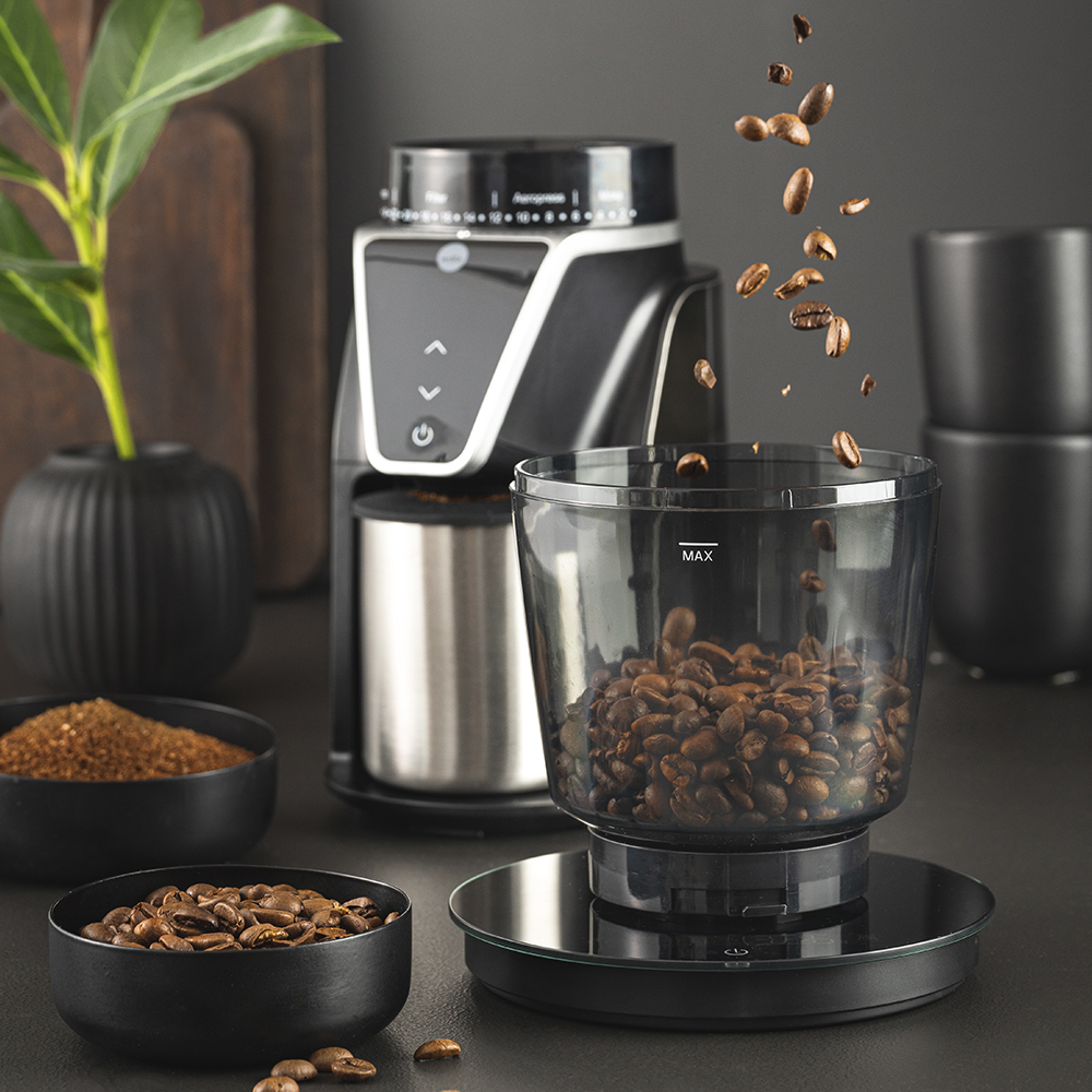 Wilfa Kaffekvern digitalt display 275 g rustfri